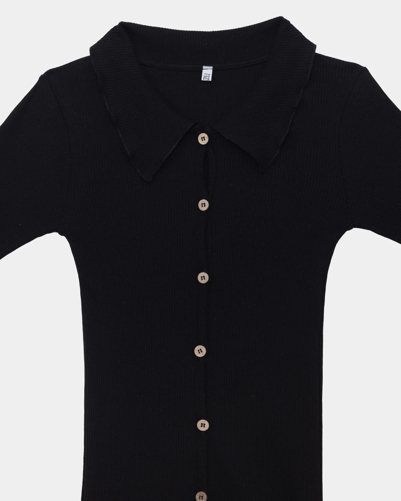 BASERANGE 25 Fall/Winter ISO SHIRT Long-Sleeve T-Shirt BAS-TTIS-RCR-AU25-Black - Image 6