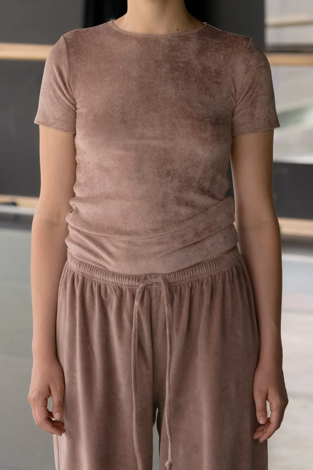 BASERANGE 25 Fall/Winter OMO TEE SHIRT (BAS-TTOT-VE-SP26-AB ALBA BROWN) (TTOT-VE-AU25) - Image 2