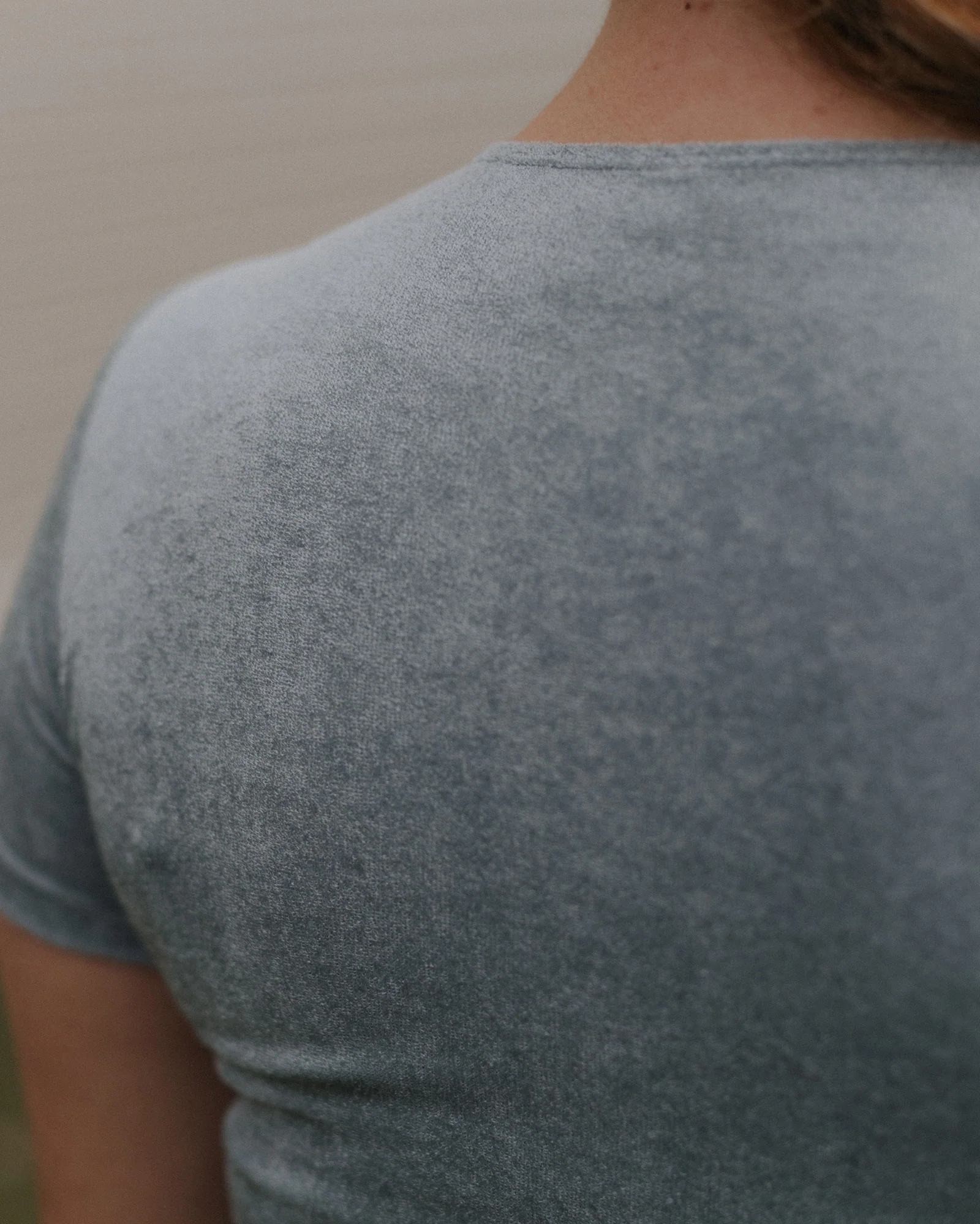 BASERANGE 25 Fall/Winter OMO TEE SHIRT: BAS-TTOT-VE-WI25-TOOM GREY (TTOT-VE-AU25) - Image 6
