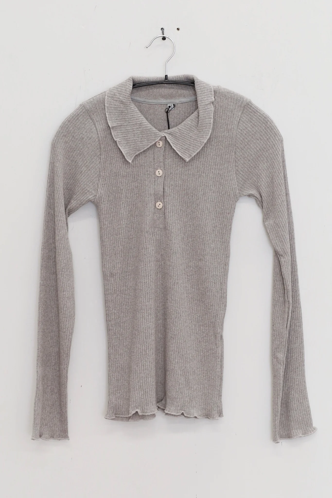 BASERANGE 25 Fall/Winter Reversible Long-Sleeve T-Shirt, France. (BAS-TTDLS-RCR-WI25-Grey Melange)