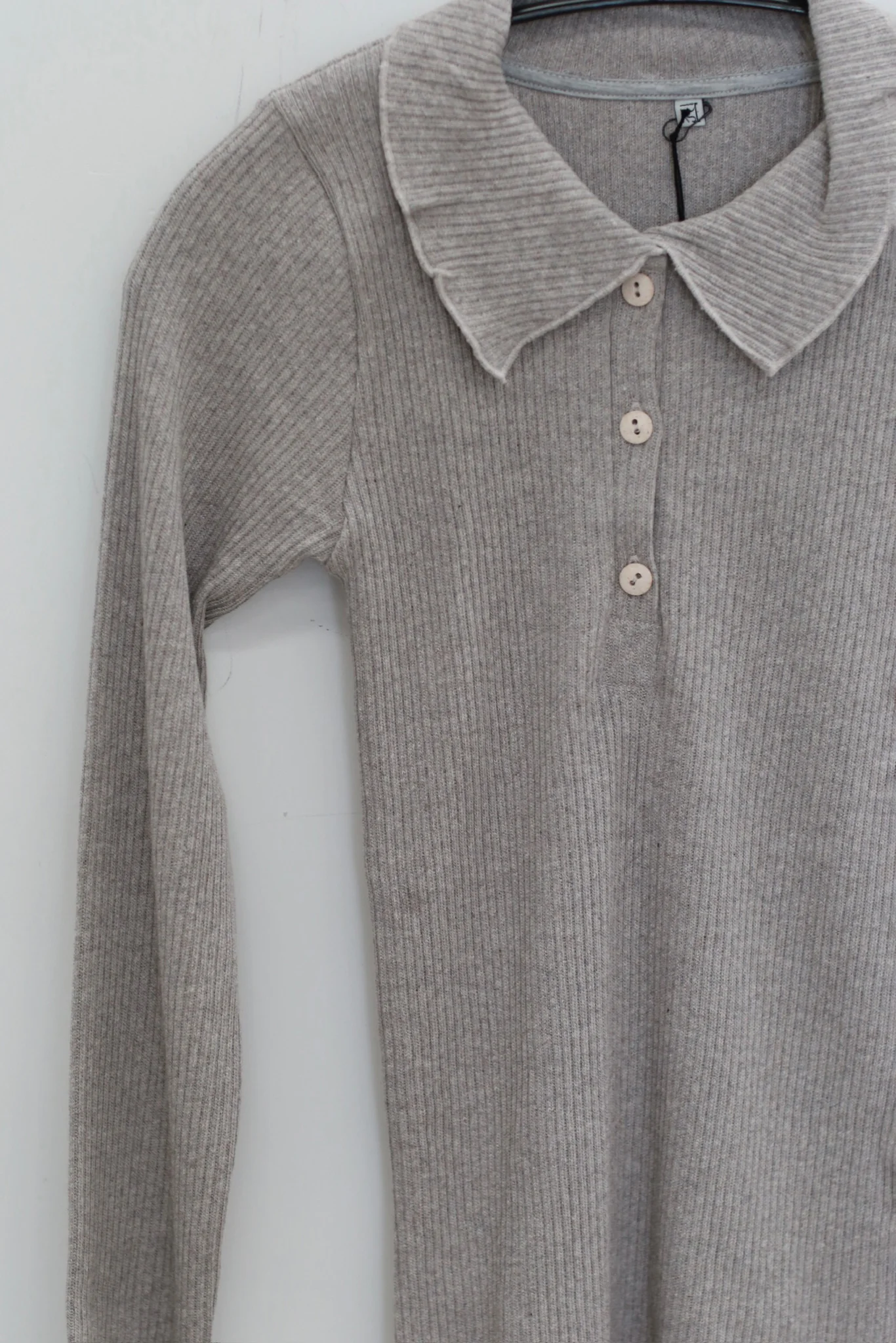 BASERANGE 25 Fall/Winter Reversible Long-Sleeve T-Shirt, France. (BAS-TTDLS-RCR-WI25-Grey Melange) - Image 2