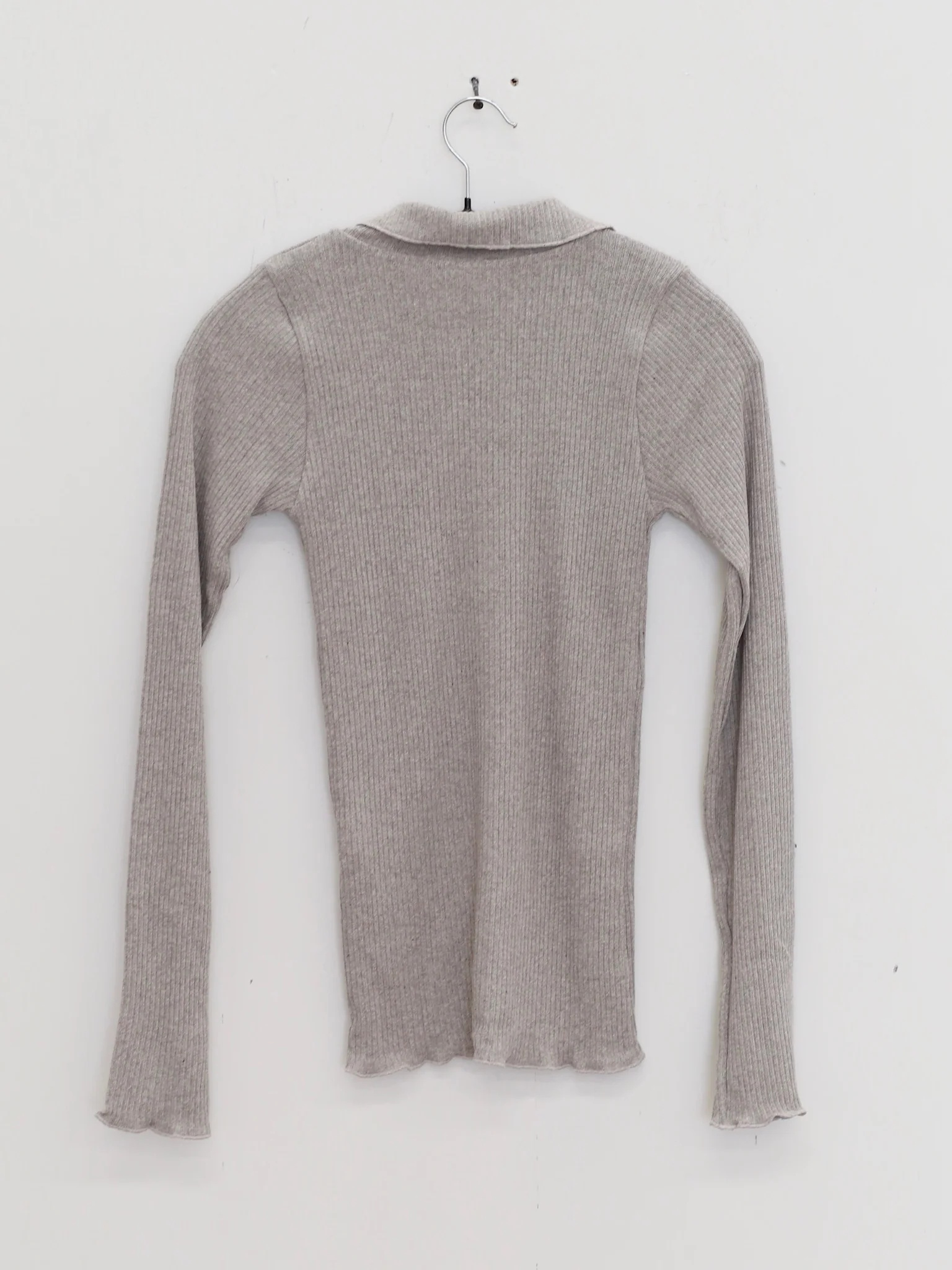 BASERANGE 25 Fall/Winter Reversible Long-Sleeve T-Shirt, France. (BAS-TTDLS-RCR-WI25-Grey Melange) - Image 4