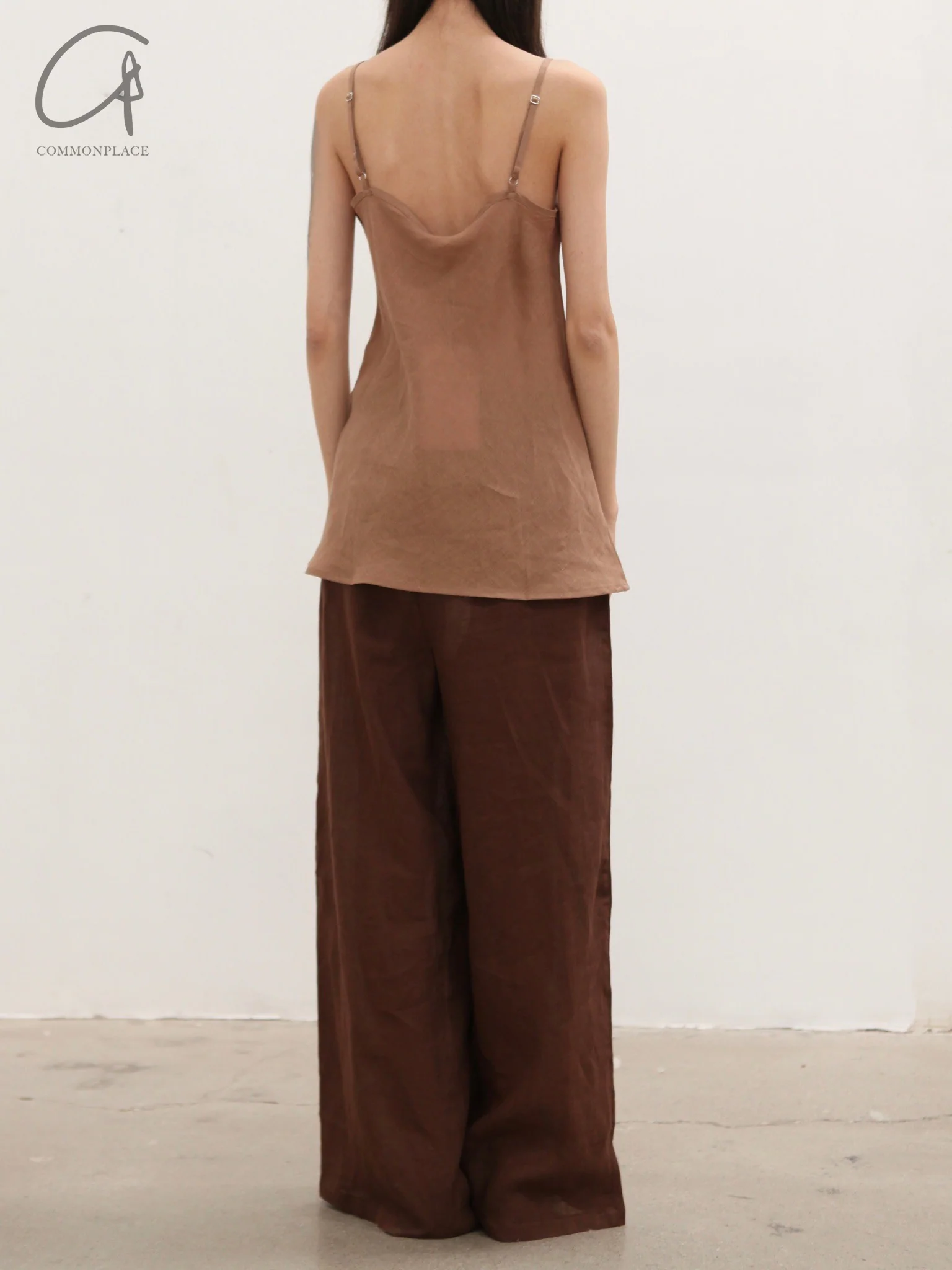 BASERANGE 25 Spring/Summer France Linen Vest Camisole BAS-TODY-SL-000-OCULAR - Image 4