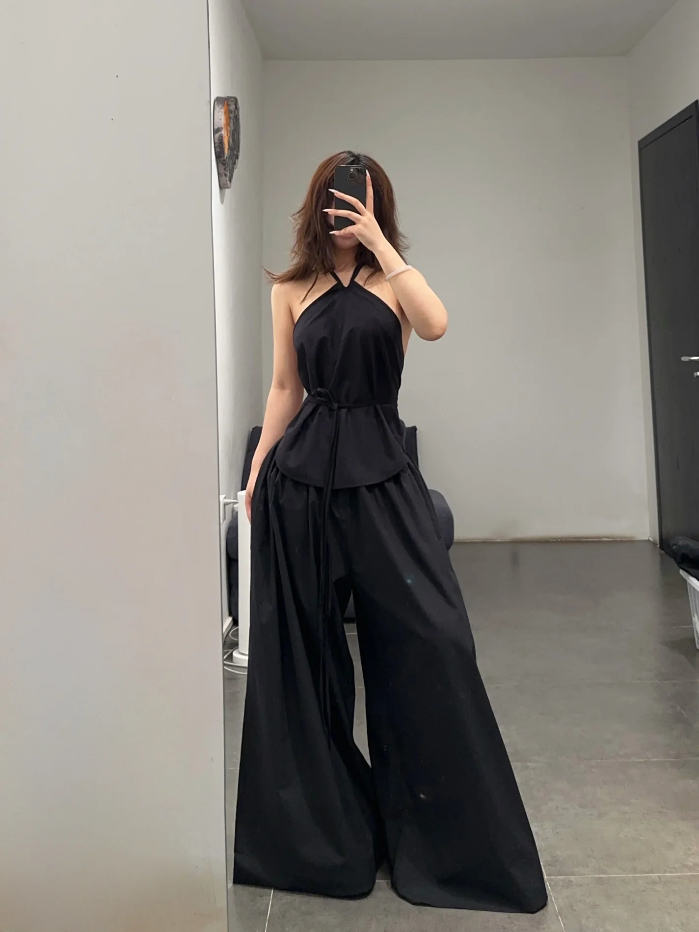 BASERANGE 25 Spring/Summer France Silk Toma Top Strap Vest BAS-TOMA-WS-000-HEI Black - Image 12
