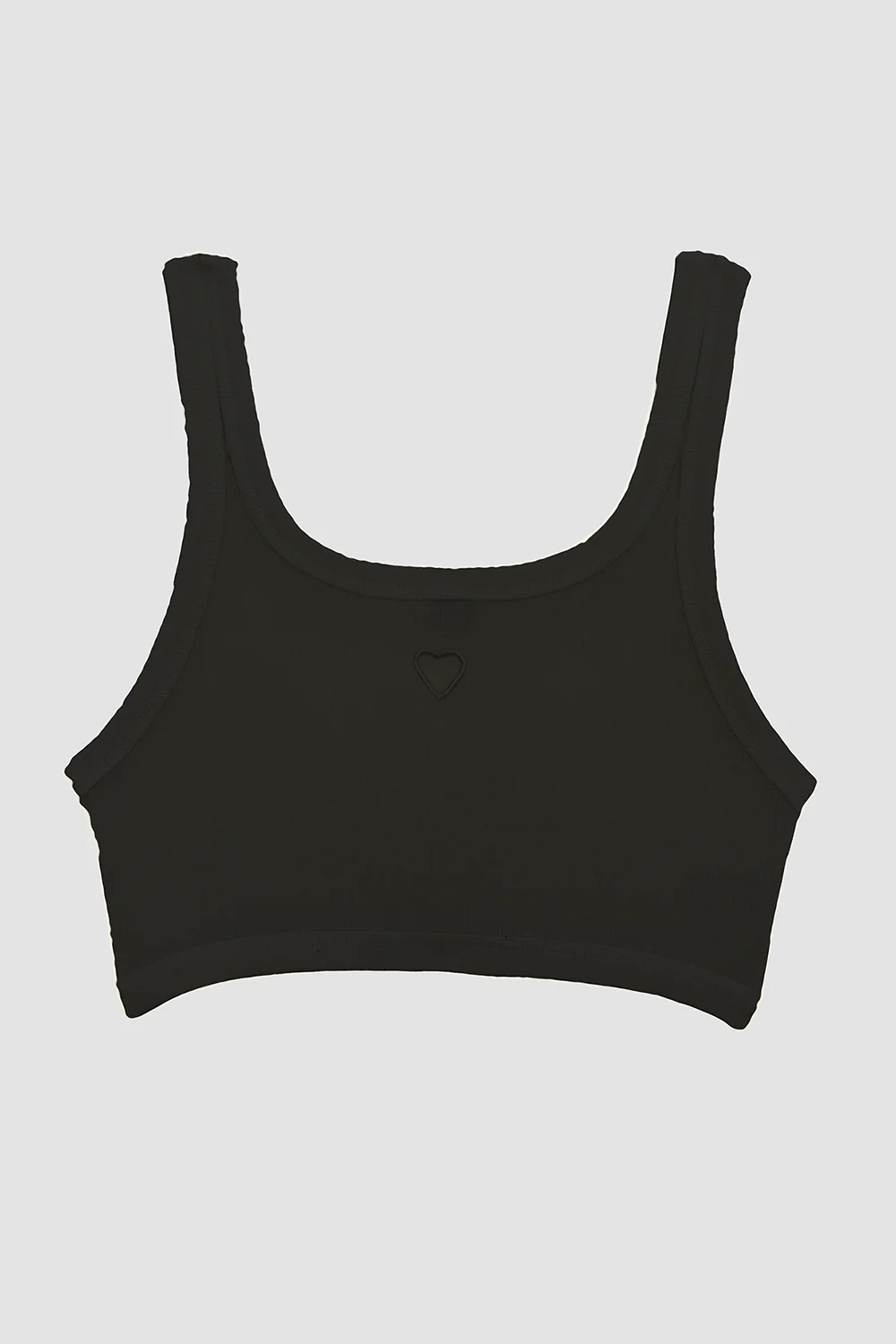 BASERANGE 25 Spring/Summer French organic cotton heart-shaped corset vest BAS-BRHE-RB-000-Black - Image 5