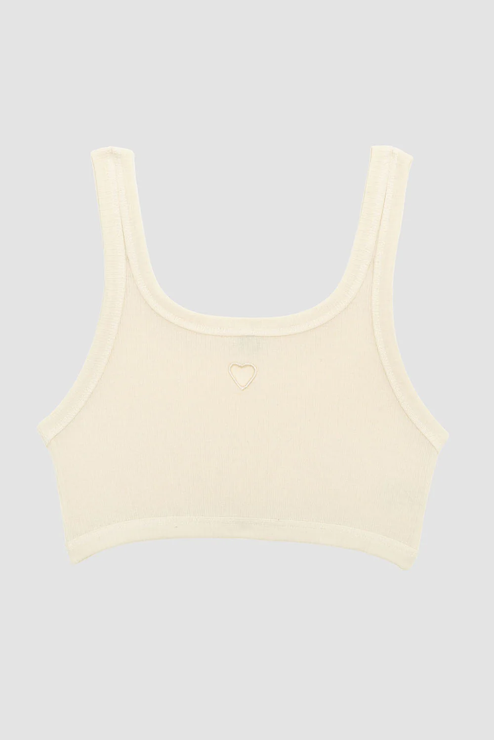 BASERANGE 25 Spring/Summer French organic cotton heart-shaped corset vest BAS-BRHE-RB-000-UNDYED - Image 10