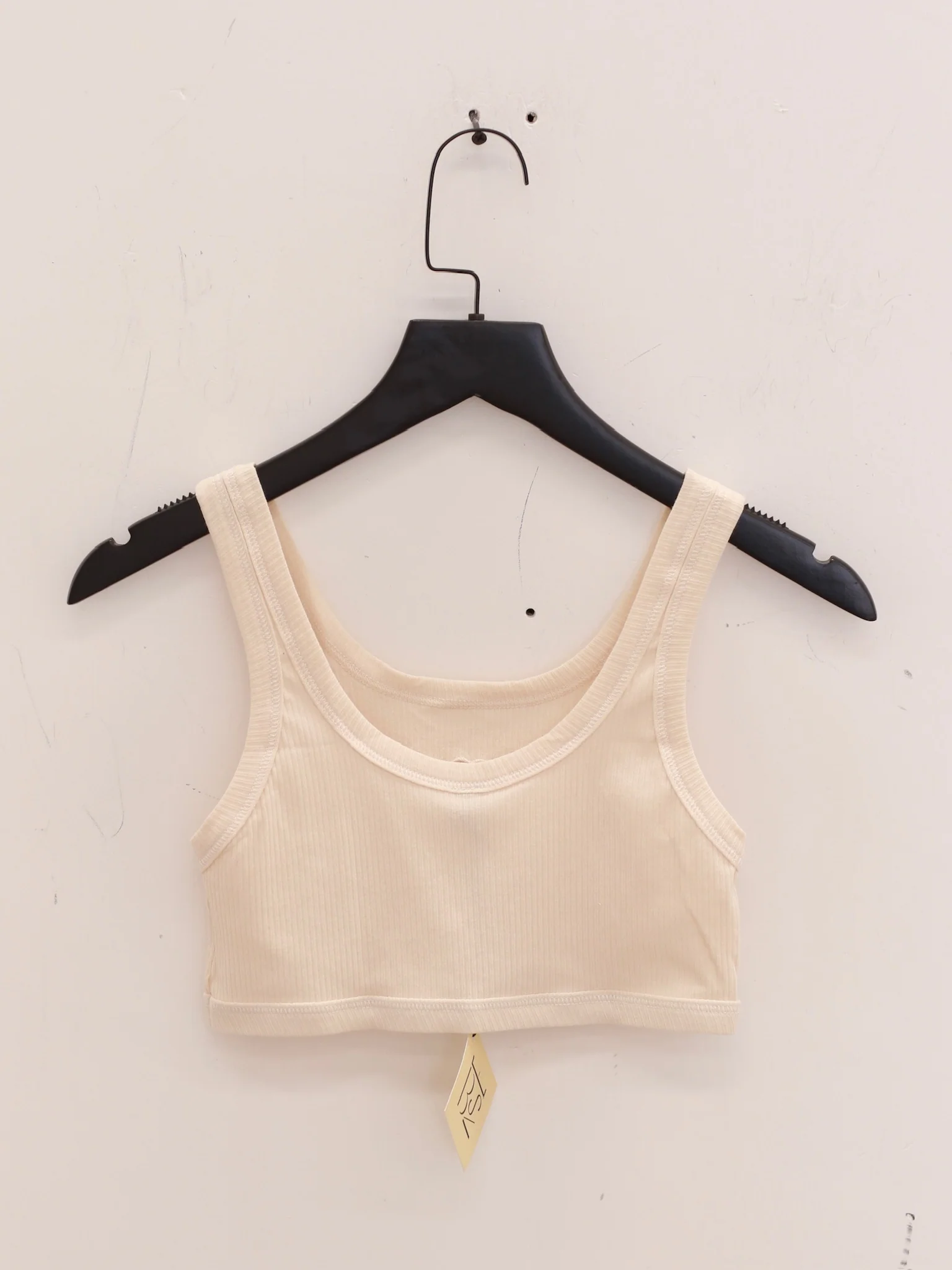 BASERANGE 25 Spring/Summer French organic cotton heart-shaped corset vest BAS-BRHE-RB-000-UNDYED - Image 3