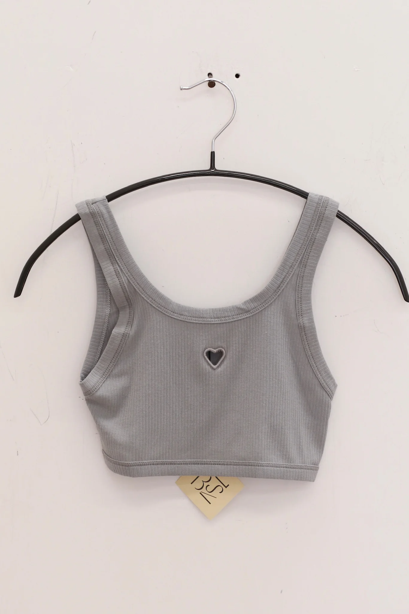 BASERANGE 25 Spring/Summer French organic cotton heart-shaped corset vest BAS-BRHE-RB-SP25-BOW BLUE