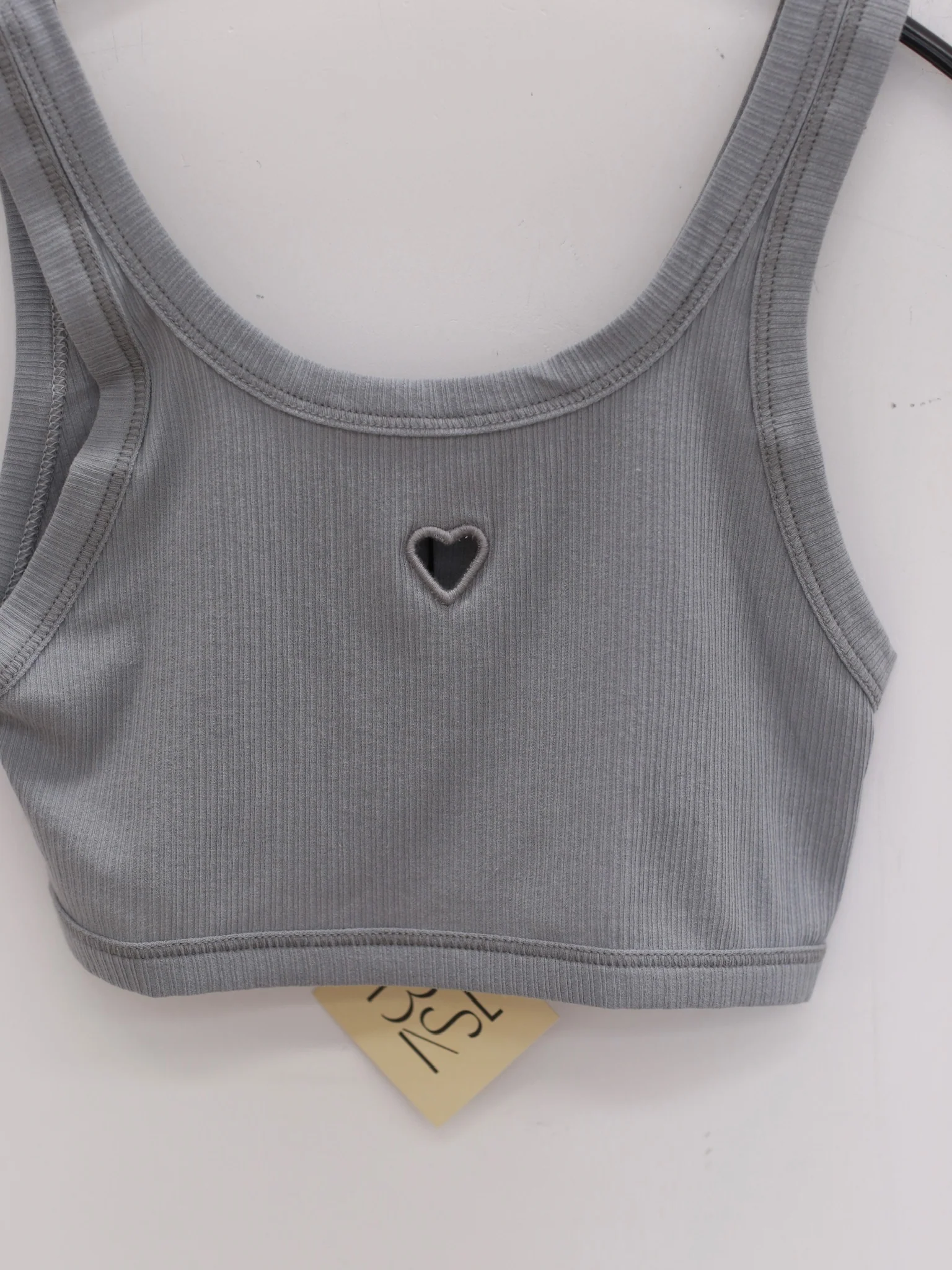BASERANGE 25 Spring/Summer French organic cotton heart-shaped corset vest BAS-BRHE-RB-SP25-BOW BLUE - Image 3