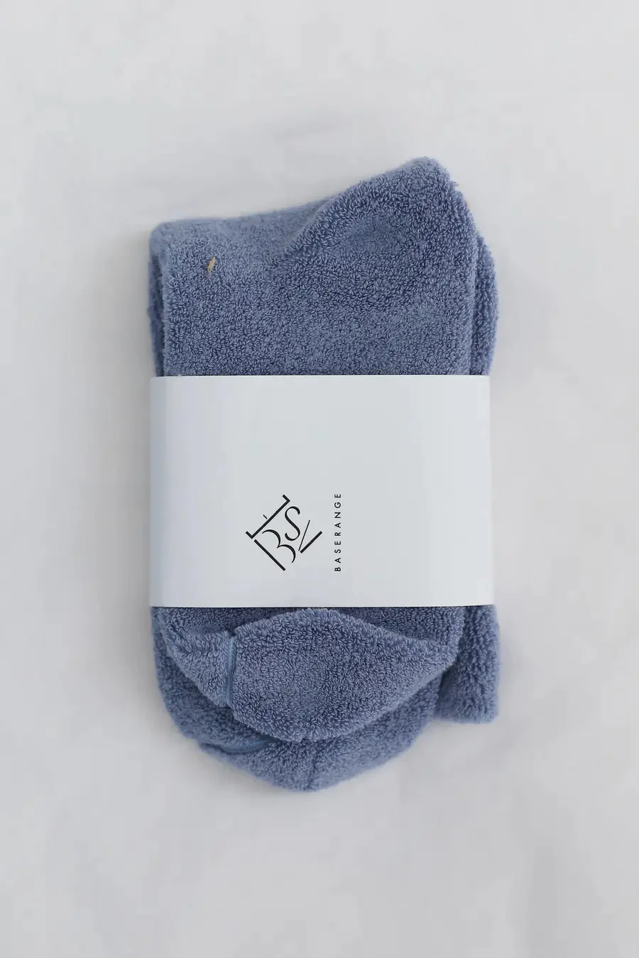 BASERANGE anti-wrinkle insole cotton socks KOAS-LC-AU23 sea blue（KOK） - Image 3