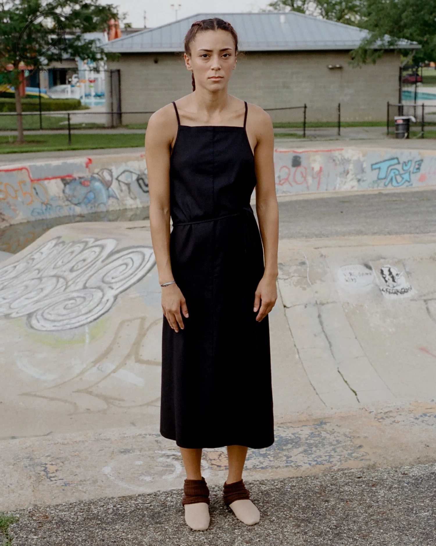 BASERANGE Apron Dress Portugal BAS-DRYU-WS-000-BLACK - Image 14