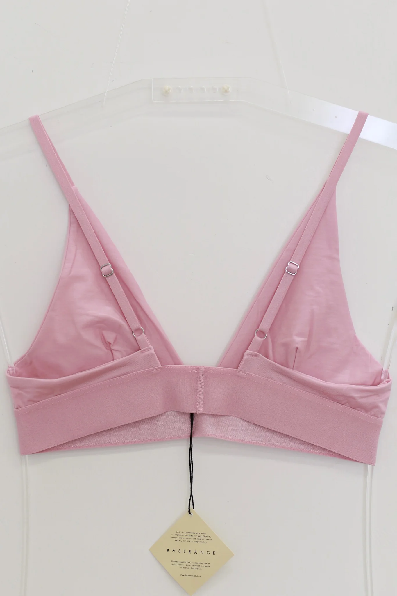 BASERANGE Bamboo Fiber and Bamboo Cotton Wire-Free Wide-Band Bra Collection - Soft Lingerie - France BAS-BRTR-BL-WI25-DORO PINK - Image 2