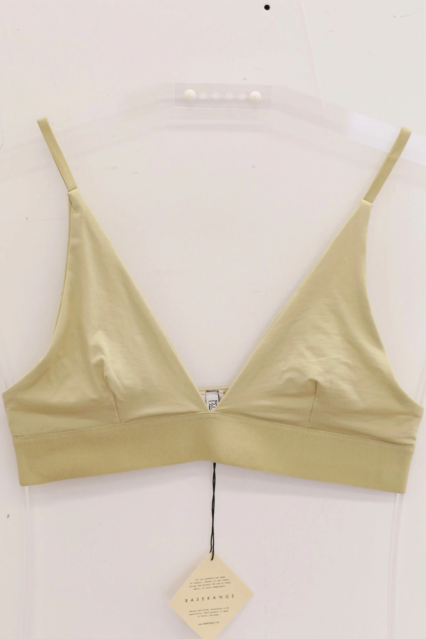 BASERANGE Bamboo Fiber and Cotton Wire-Free Wide-Brimmed Bra Collection Soft Underwear France BAS-BRTR-BL-AU25-PIER GREEN - Image 2
