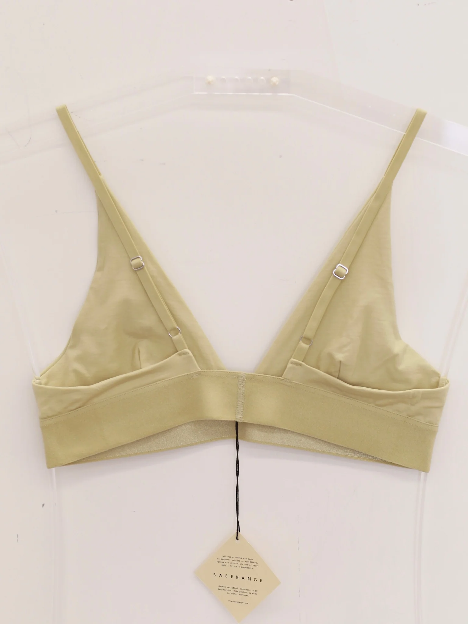 BASERANGE Bamboo Fiber and Cotton Wire-Free Wide-Brimmed Bra Collection Soft Underwear France BAS-BRTR-BL-AU25-PIER GREEN - Image 3