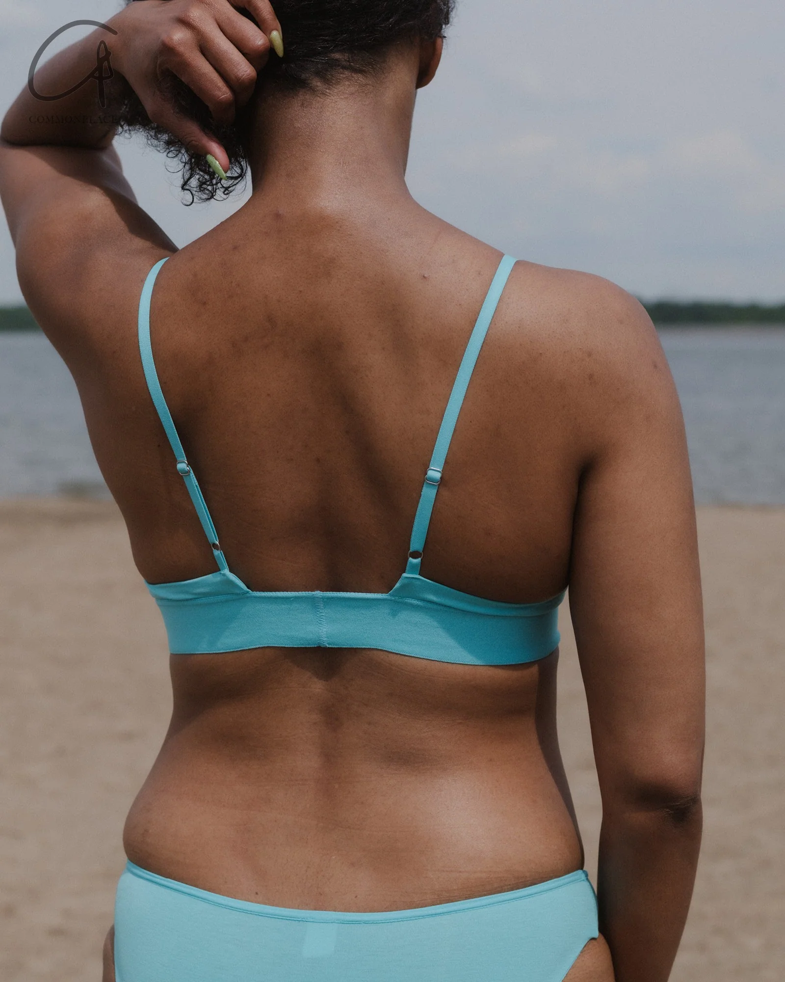 BASERANGE Bamboo Fiber Bamboo Cotton No Wire Wide-Brim Bra Series Collection Soft Underwear France BAS-BRTR-BL-SP25-LSS Turquoise BRTR1 - Image 5