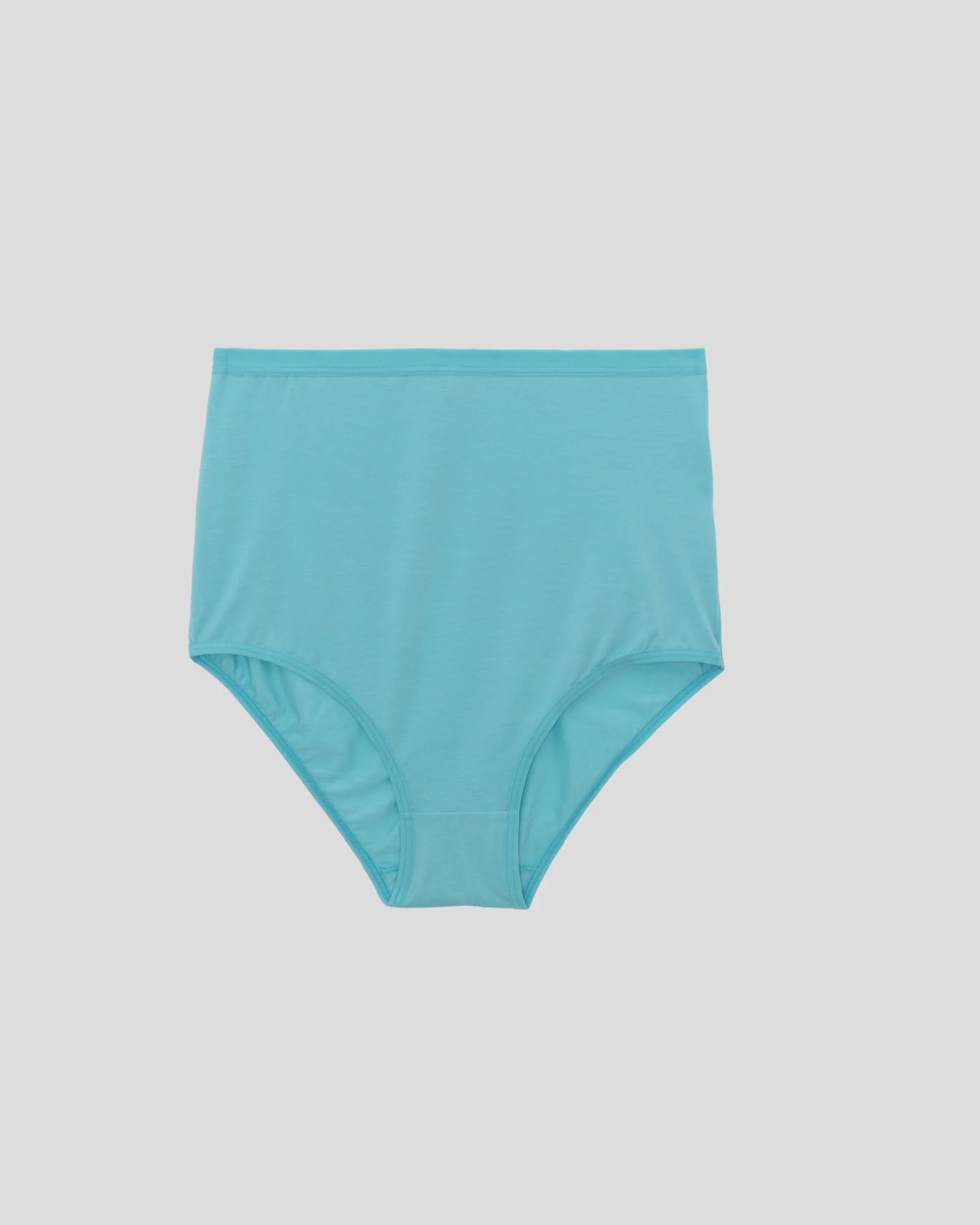 BASERANGE Bamboo fiber high waist flared briefs France BAS-UNHW-BL-SP25-CHARLES TURQUOISE - Image 3