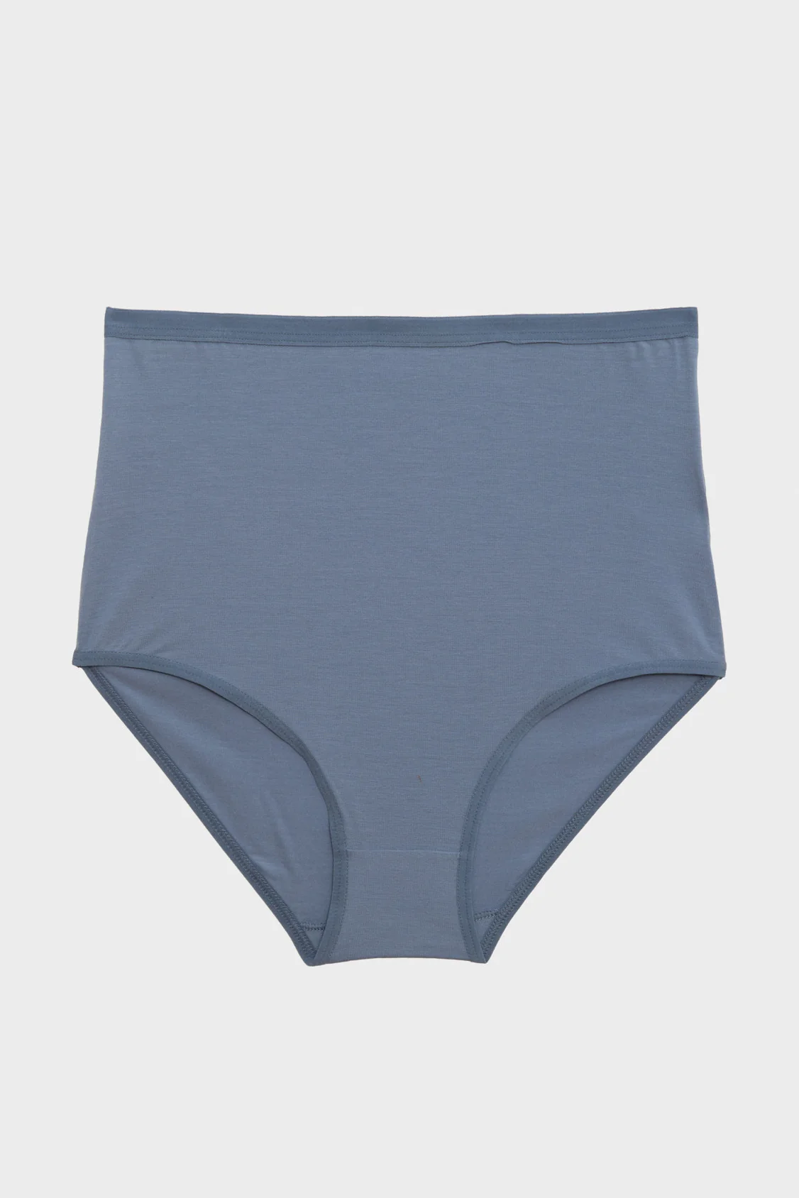 BASERANGE Bamboo Fiber High-Waisted Flare Panties, France, BAS-UNHW-BL-SP26-KB (KOEL BLUE)