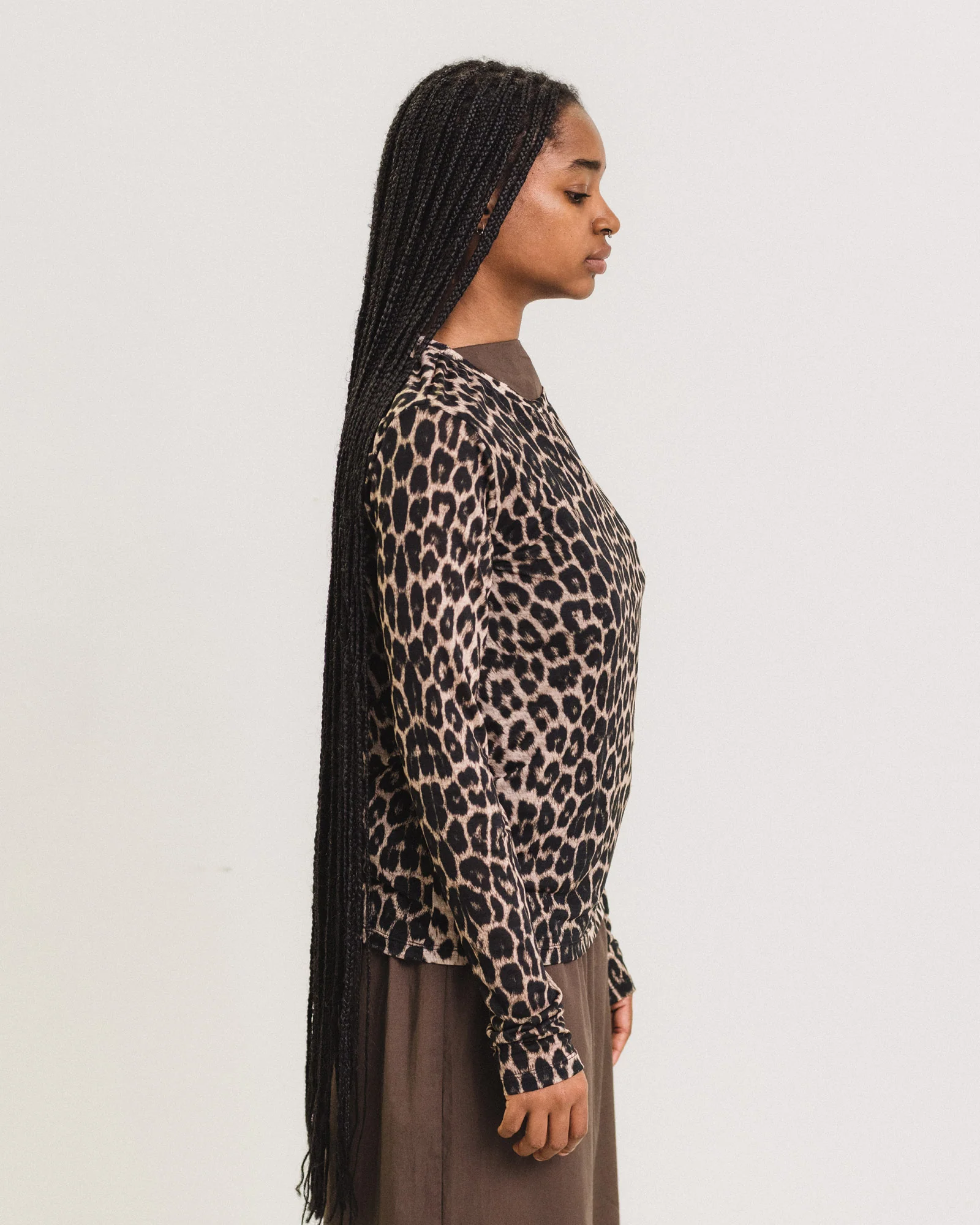 BASERANGE Classic Bamboo Fiber and Cotton Long Sleeve T-Shirt Collection Crew Neck Base Shirt French BAS-TTLS-BLP-AU25-LEOPARD (TOLS-BL-000 TTLS) - Image 8