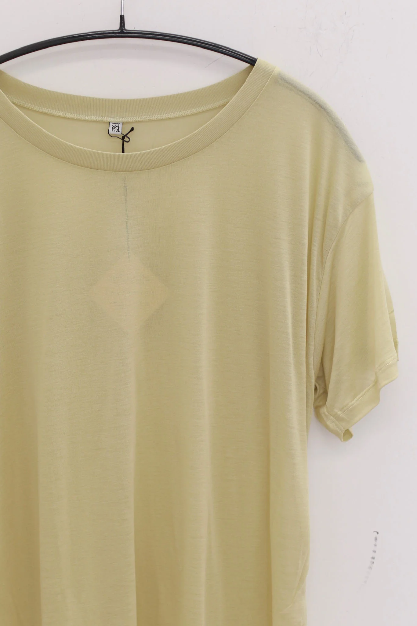 BASERANGE Classic Bamboo Fiber and Cotton Loose T-Shirt Collection Crew Neck Bottoming Shirt French BAS-TTLO-BL-AU25-PIER GREEN (TOLO-BL-000 TTLO) - Image 2