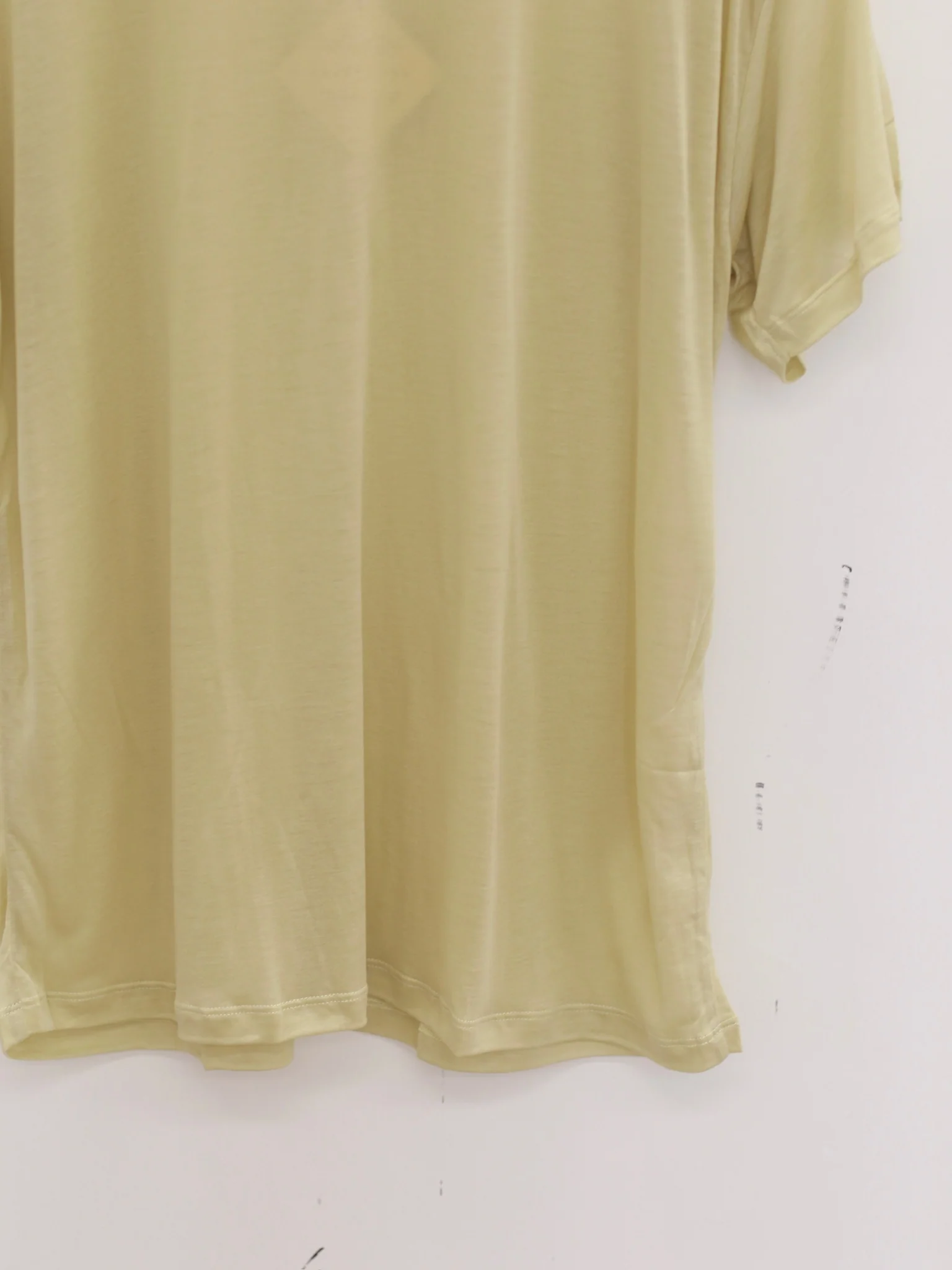 BASERANGE Classic Bamboo Fiber and Cotton Loose T-Shirt Collection Crew Neck Bottoming Shirt French BAS-TTLO-BL-AU25-PIER GREEN (TOLO-BL-000 TTLO) - Image 3