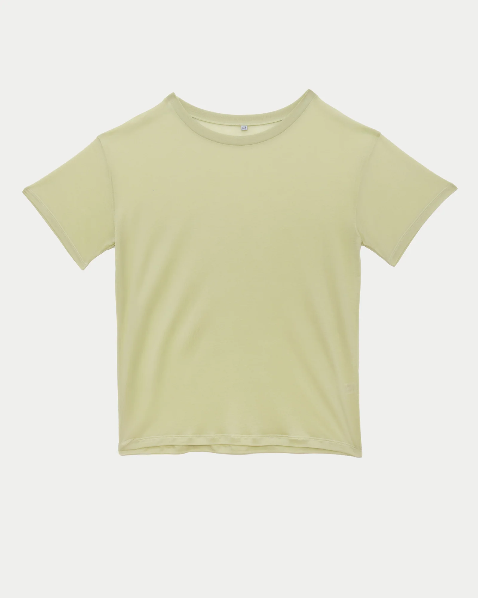 BASERANGE Classic Bamboo Fiber and Cotton Loose T-Shirt Collection Crew Neck Bottoming Shirt French BAS-TTLO-BL-AU25-PIER GREEN (TOLO-BL-000 TTLO) - Image 5