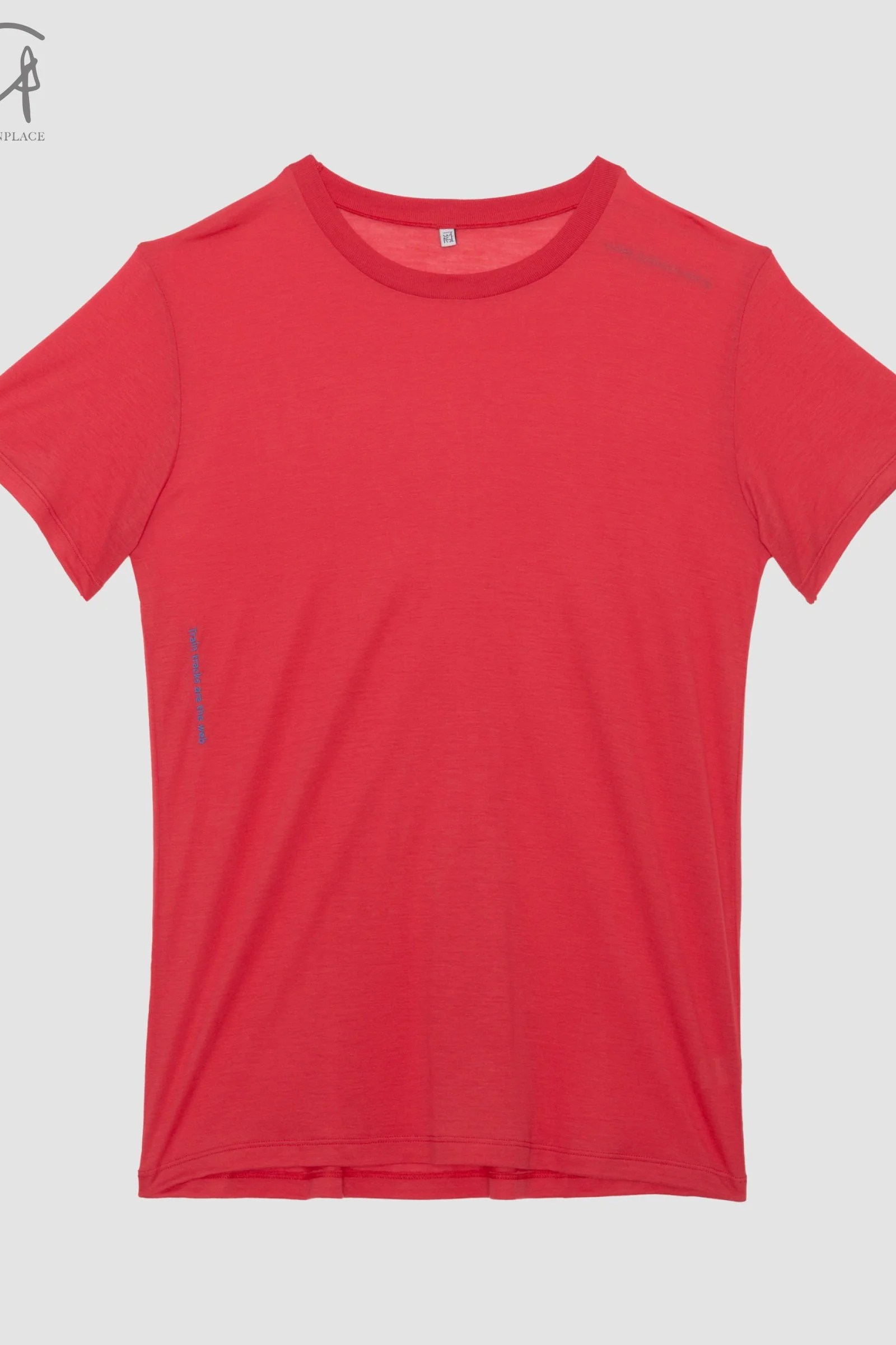 BASERANGE Classic Bamboo Fiber Bamboo Cotton Slim Fit T-shirt Series Collection Round Neck Bottoming Shirt France BAS-TOCT-BLE-AU24-HONG Red (Blue) TOCT-BL-000 - Image 5