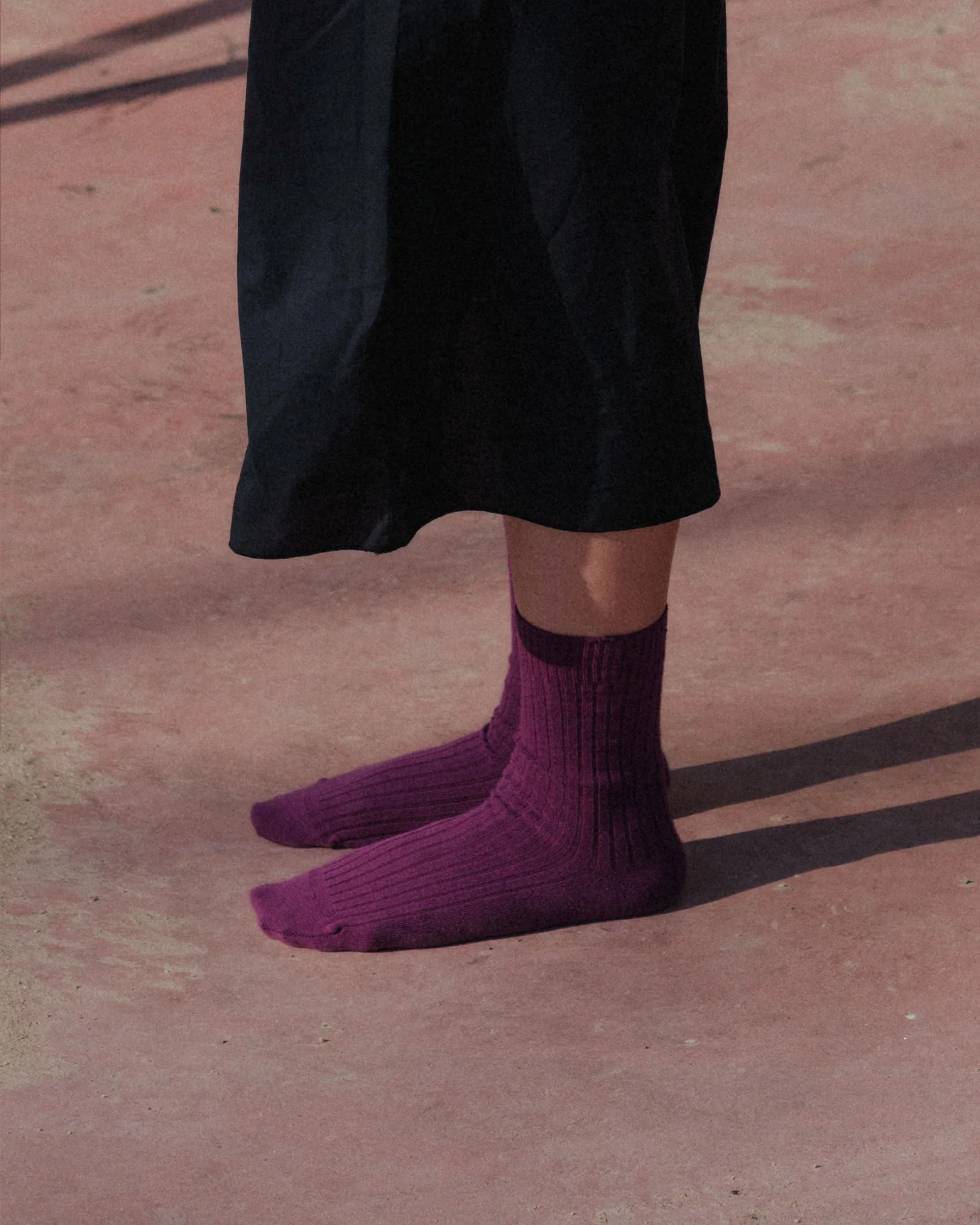 BASERANGE Collection of Various Ankle Socks II - Portugal: BAS-SORO-CR-WI25-GESSO PURPLE (SOTOA SORO SOBO) - Image 4
