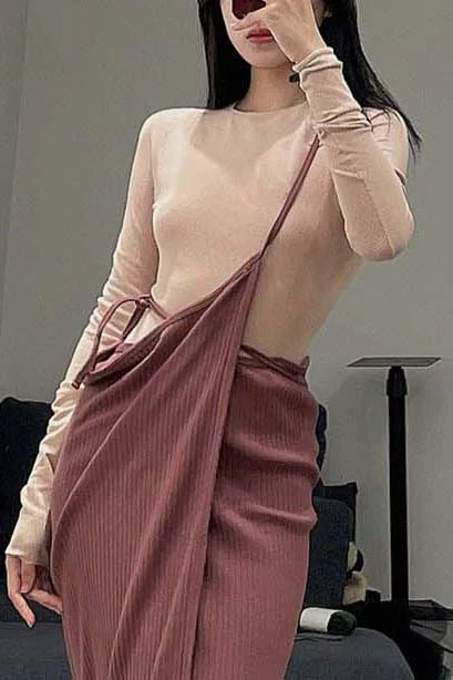 BASERANGE Cotton Long Sleeve SEODLS Beige - Image 2