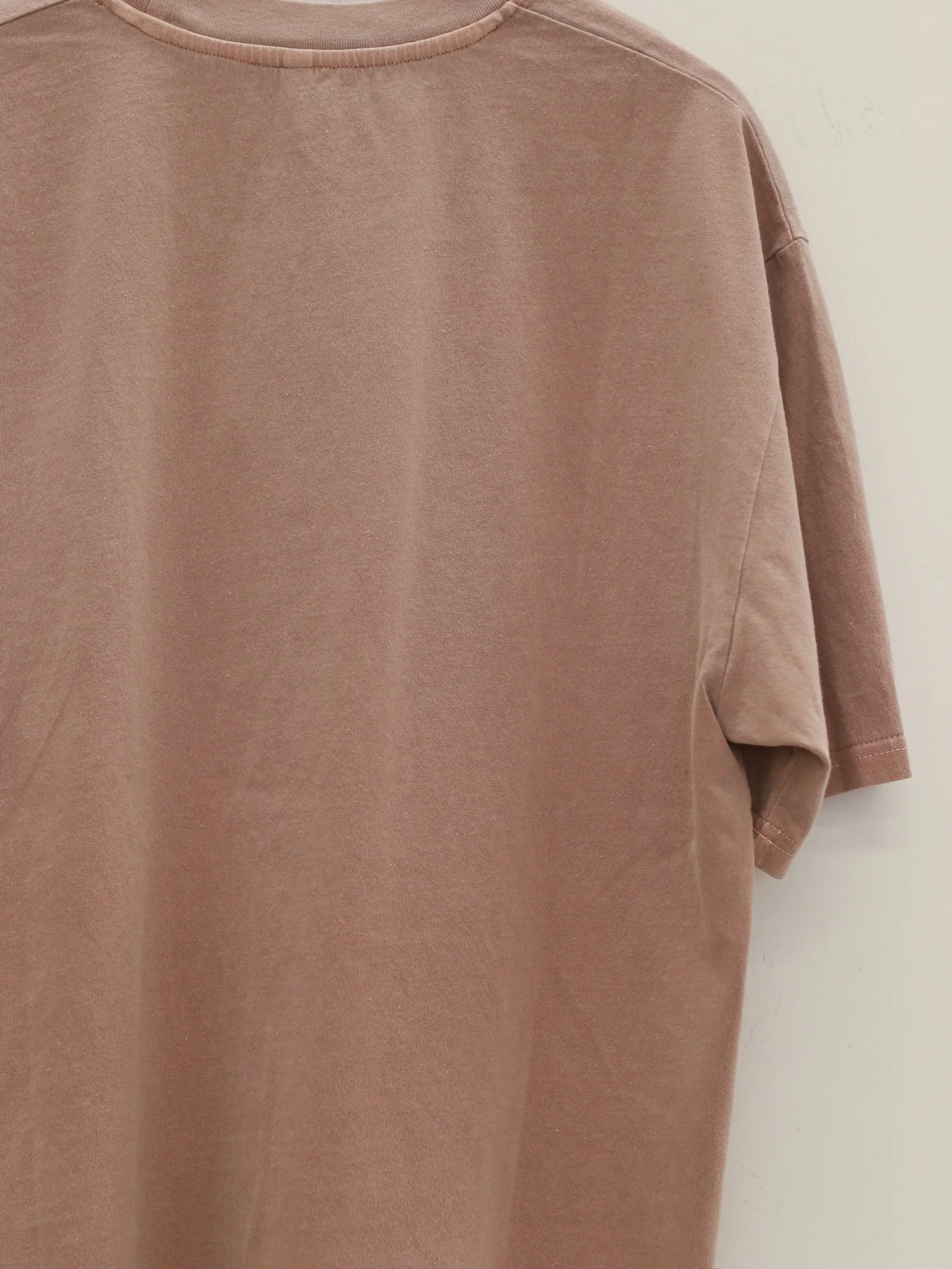 BASERANGE crew neck short sleeve T-shirt France BAS-TOBTE-CO-WI24-SLC GARNET ORANGE - Image 3