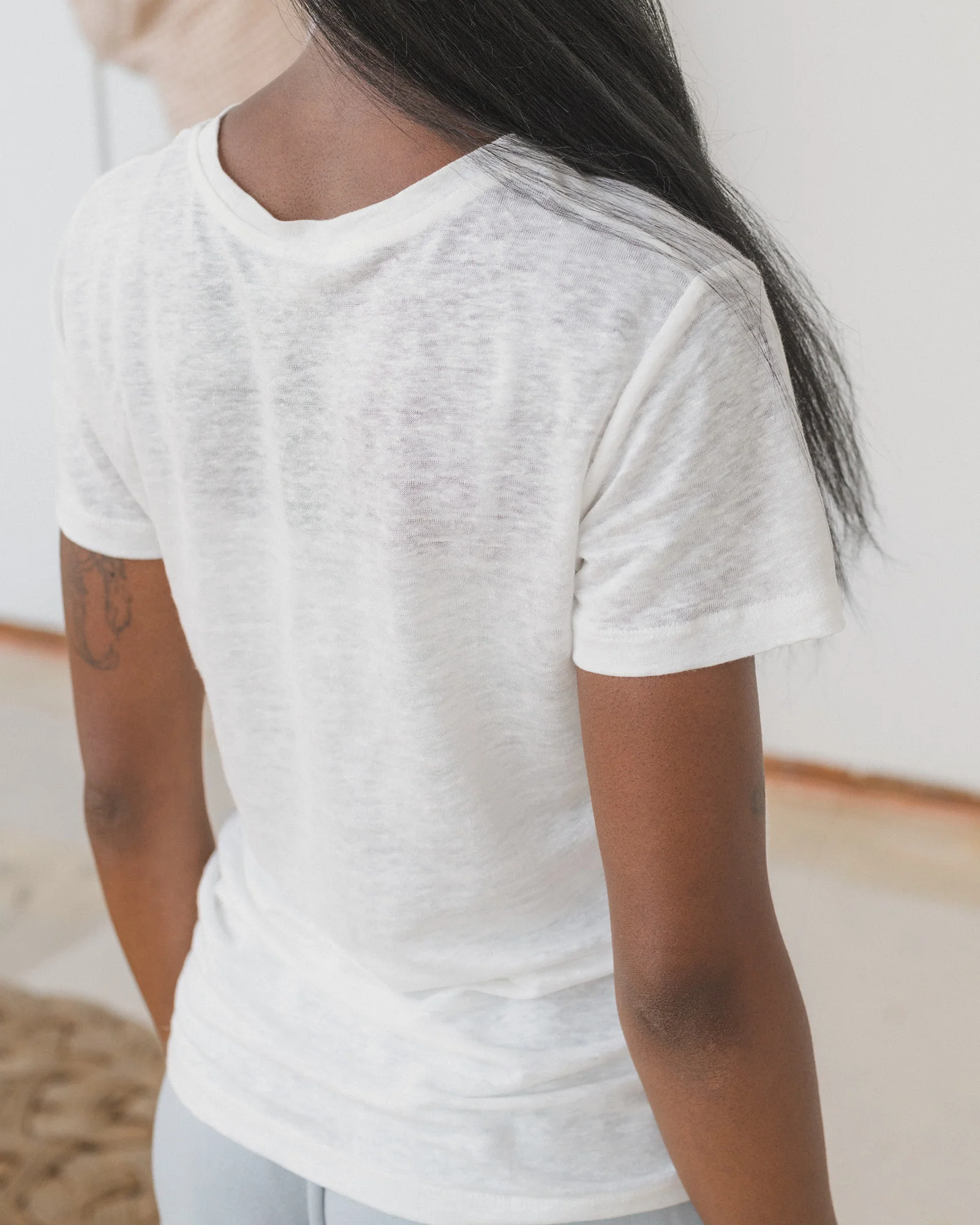 BASERANGE crew neck short sleeve T-shirt France BAS-TOST-JL-SU25-EDRU - Image 9