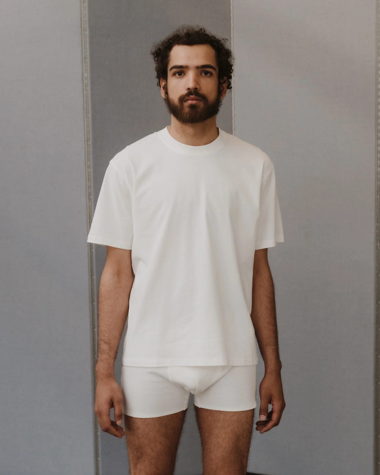 BASERANGE crew neck short sleeve T-shirt France BAS-TOBTE-CO-WI24-UNDYED - Image 10