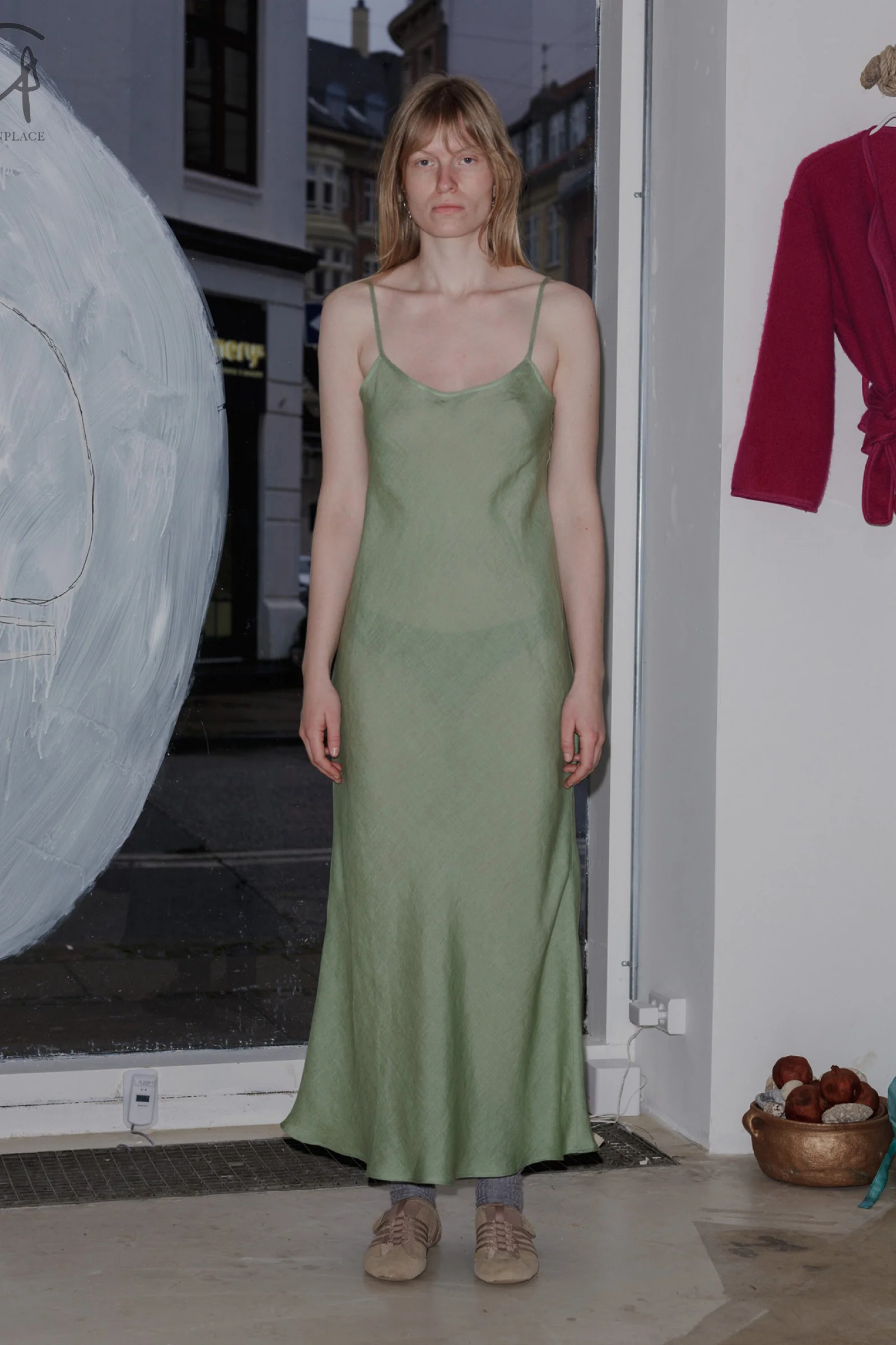 BASERANGE Daidin dress DRDY-SL-AU23 Salvador green (DRDY-SL-000) - Image 10