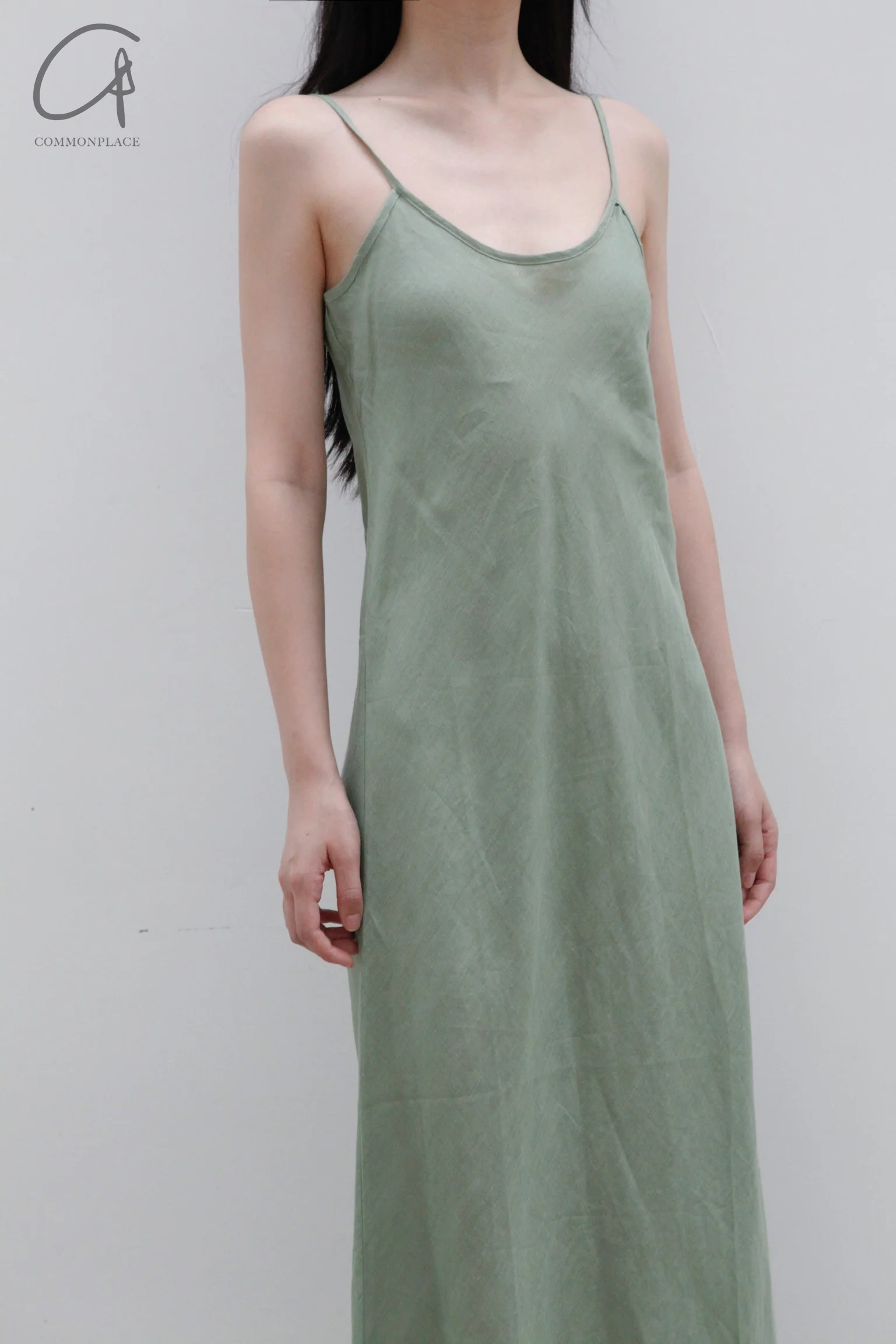 BASERANGE Daidin dress DRDY-SL-AU23 Salvador green (DRDY-SL-000) - Image 2