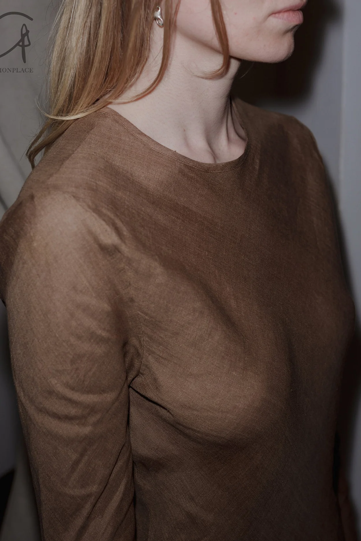 BASERANGE Linen Didin Long Sleeve Dress France BAS-DRDYL-SL-AU23-OCULAR - Image 7