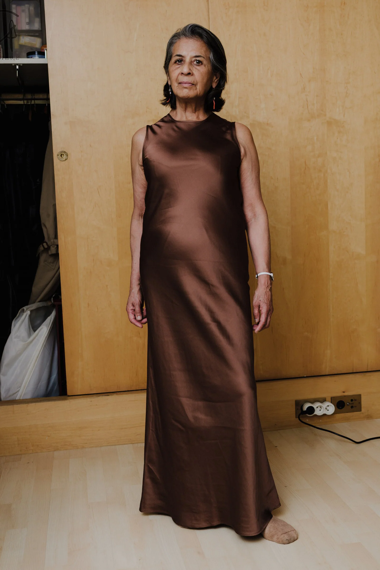 BASERANGE dress DRDYT-VI-SP24 dark brown - Image 6