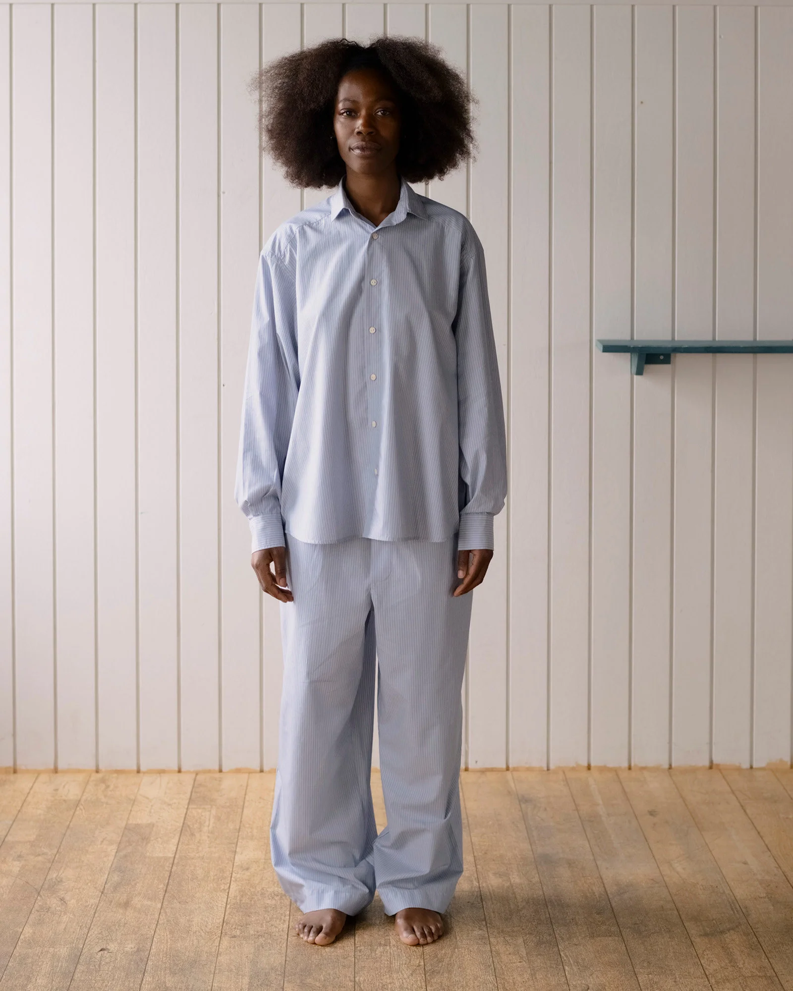 BASERANGE Fall/Winter 2025 Claude Trousers BAS-PACL-PO-000-BS BLUE STRIPE (PACL) - Image 6