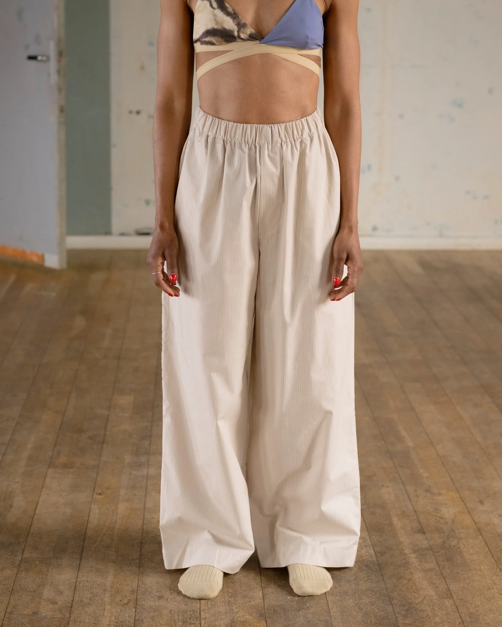 BASERANGE Fall/Winter 2025 Claude Trousers BAS-PACL-PO-SP26-BS BROWN STRIPE (PACL) - Image 5