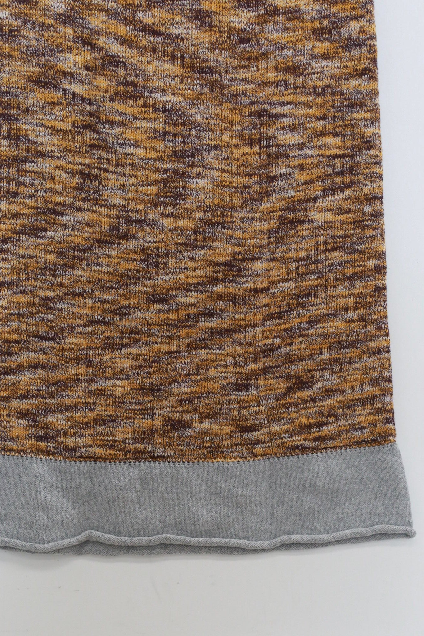 BASERANGE Fall/Winter 2025 Cut-out Sweater BAS-SSWA-TC-AU25-BROWN MELANGE Skirt (SSWA PUWC) - Image 2