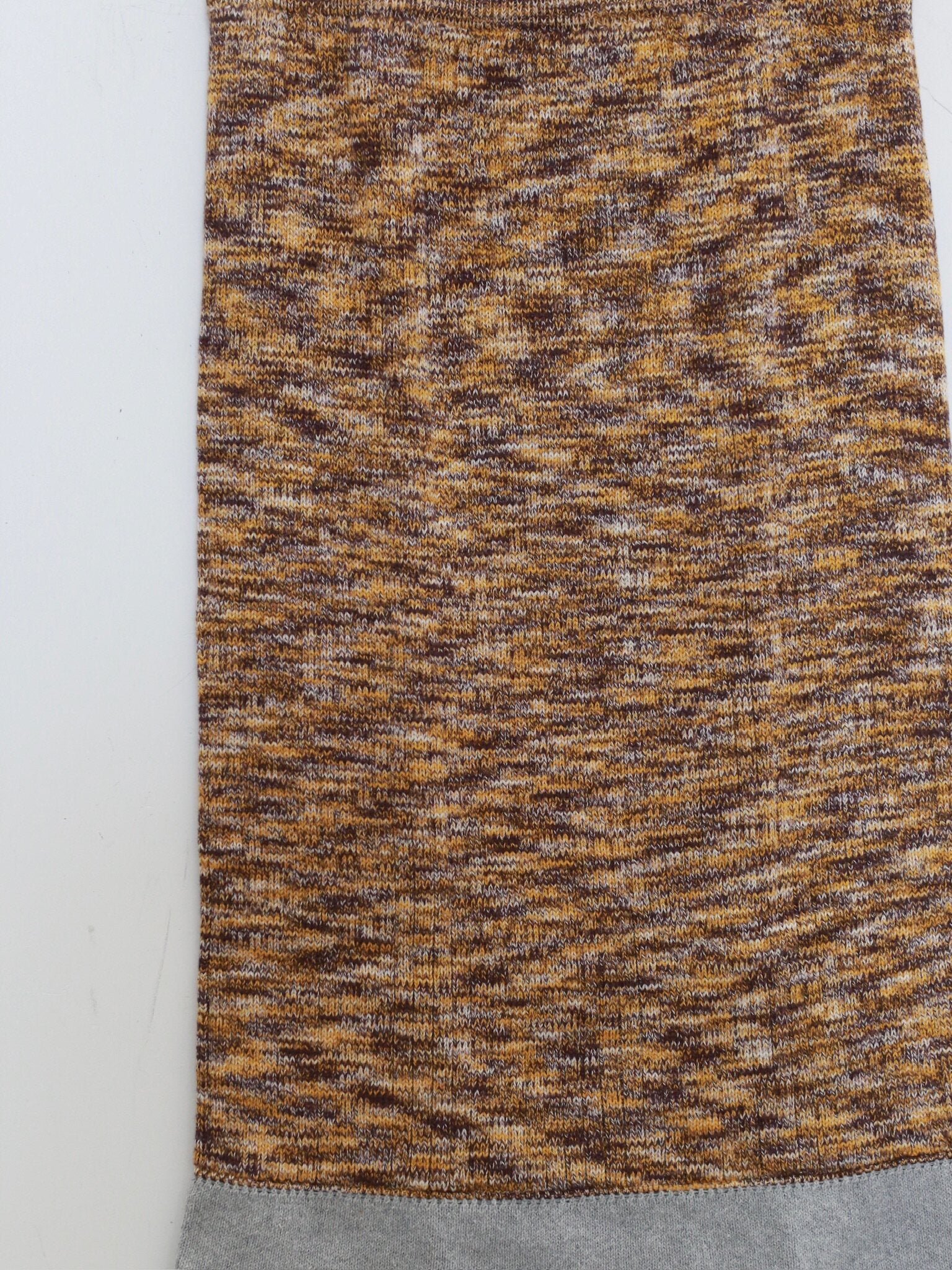 BASERANGE Fall/Winter 2025 Cut-out Sweater BAS-SSWA-TC-AU25-BROWN MELANGE Skirt (SSWA PUWC) - Image 3