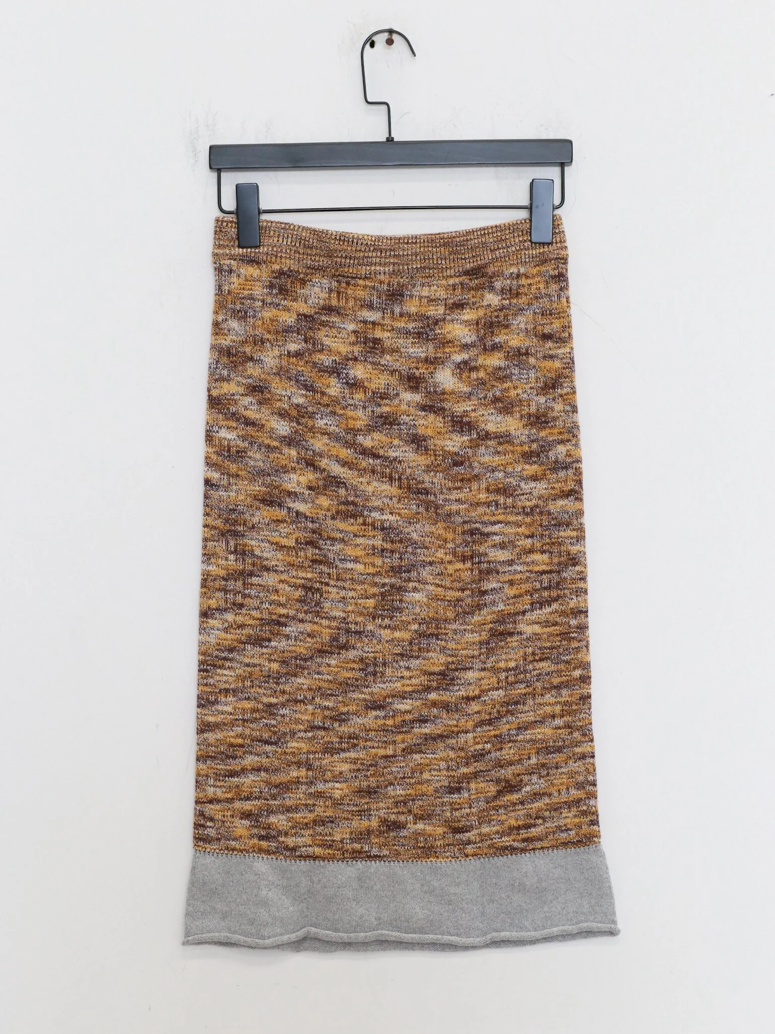 BASERANGE Fall/Winter 2025 Cut-out Sweater BAS-SSWA-TC-AU25-BROWN MELANGE Skirt (SSWA PUWC) - Image 4
