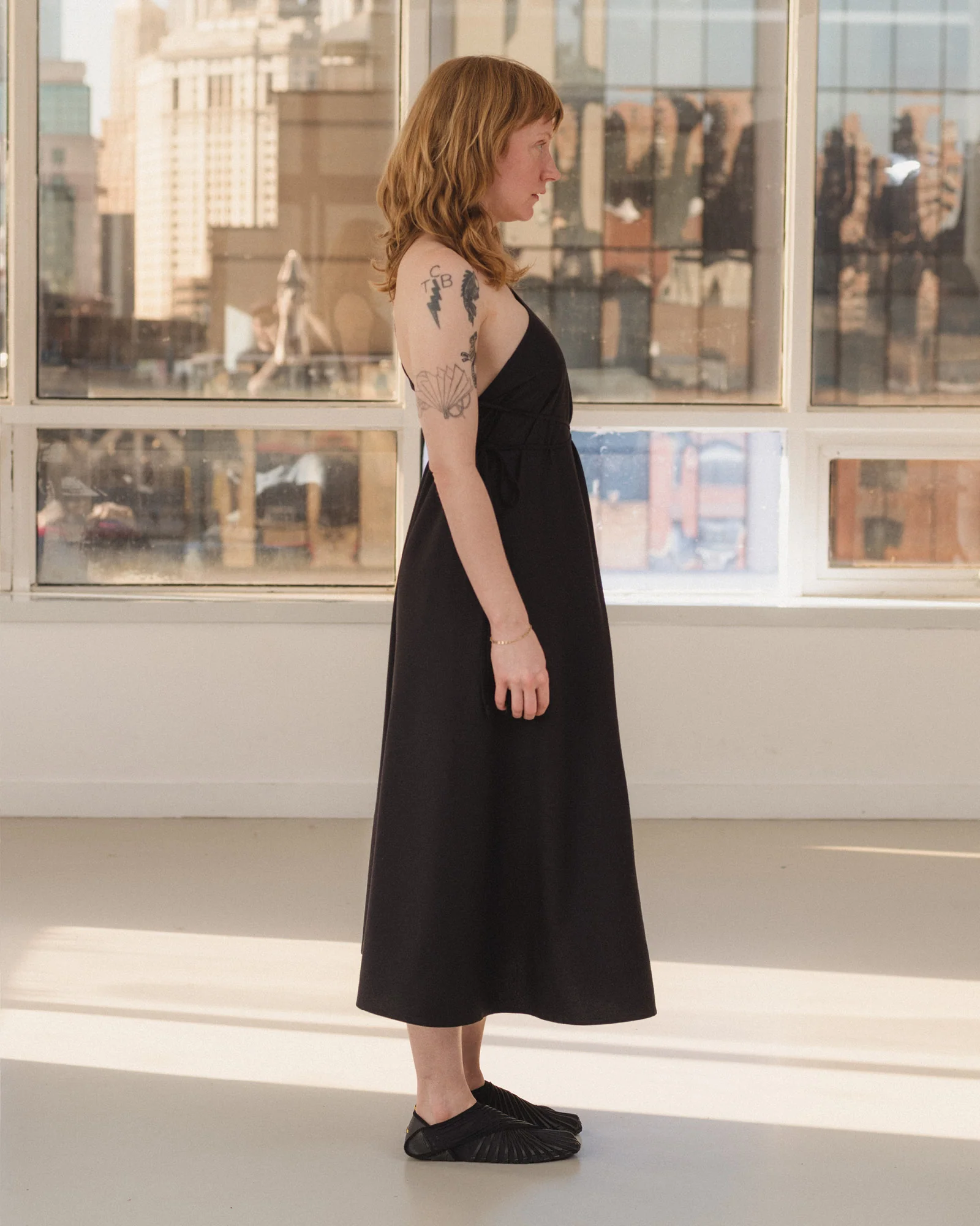 BASERANGE Fall/Winter 2025 EYE DRESS Skirt, Made in Portugal, BAS-DREY-WS-AU25-Black - Image 11