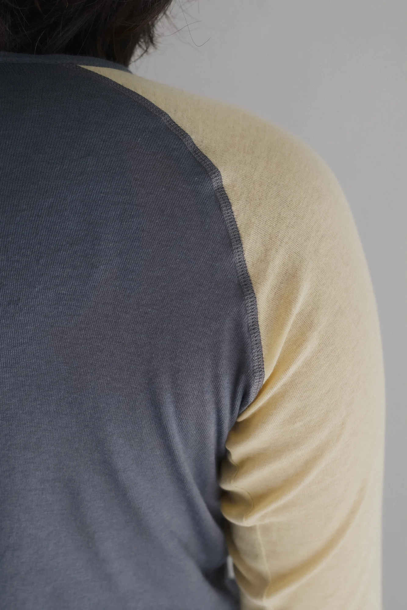 BASERANGE Fall/Winter 2025 GENE Long-Sleeve T-Shirt BAS-TTGLS-CG-SP26-ABB AMBER BLUE-BEIGE (TTGLS-CR-AU25) - Image 5