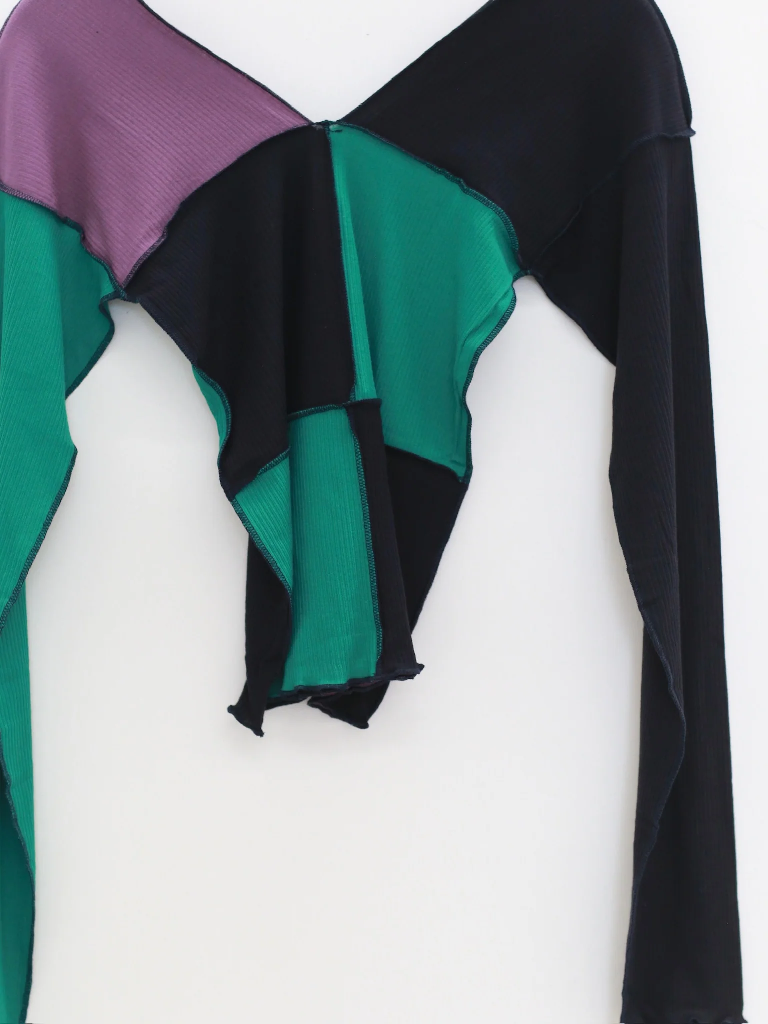BASERANGE Fall/Winter 2025 TEAK Long Sleeve T-Shirt BAS-TTTLS-CR-AU25 - Color Block - Image 3