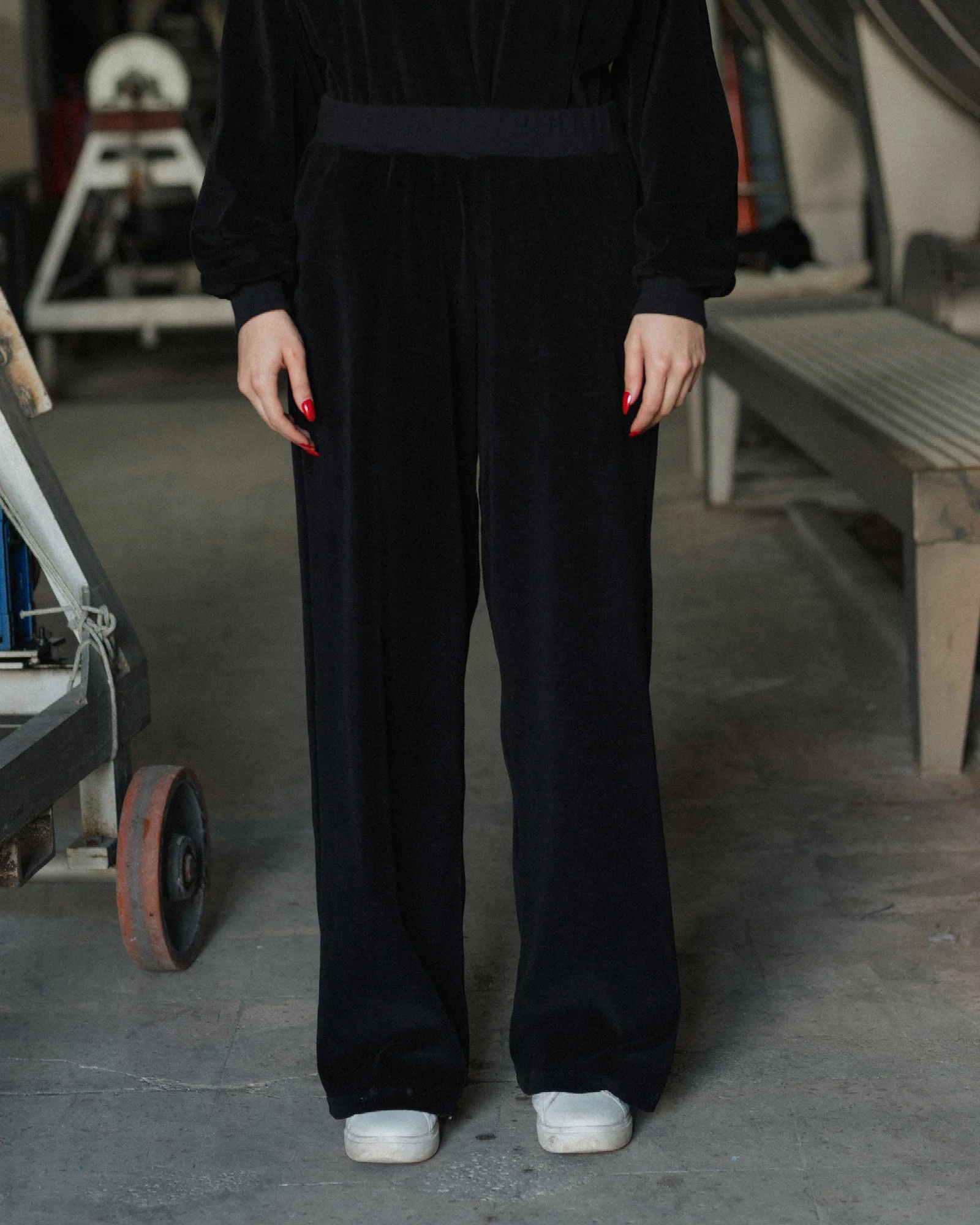 BASERANGE Fall/Winter 2025 TRE Track Pants, France, BAS-PATR-VE-WI25-Black - Image 8