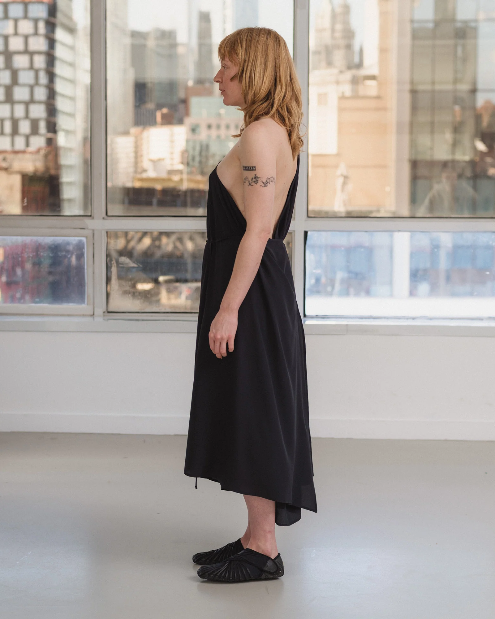 BASERANGE Fall/Winter 2025 VIEW DRESS, Made in Portugal, BAS-DRVI-SC-AU25-Black - Image 10