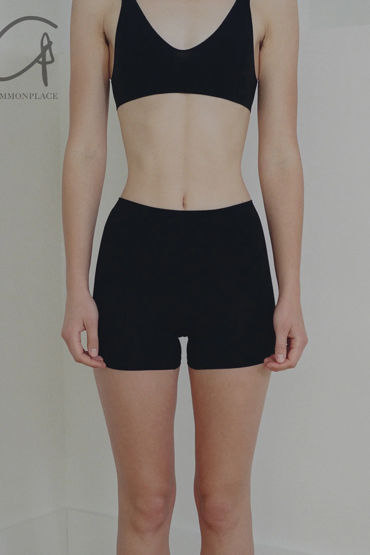 BASERANGE Fine Cotton Shorts SEOLSH Black - Image 6
