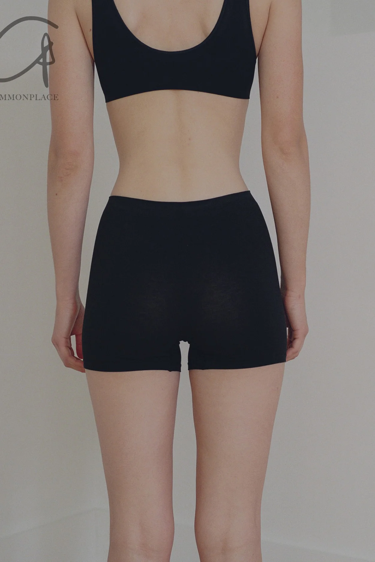 BASERANGE Fine Cotton Shorts SEOLSH Black - Image 7