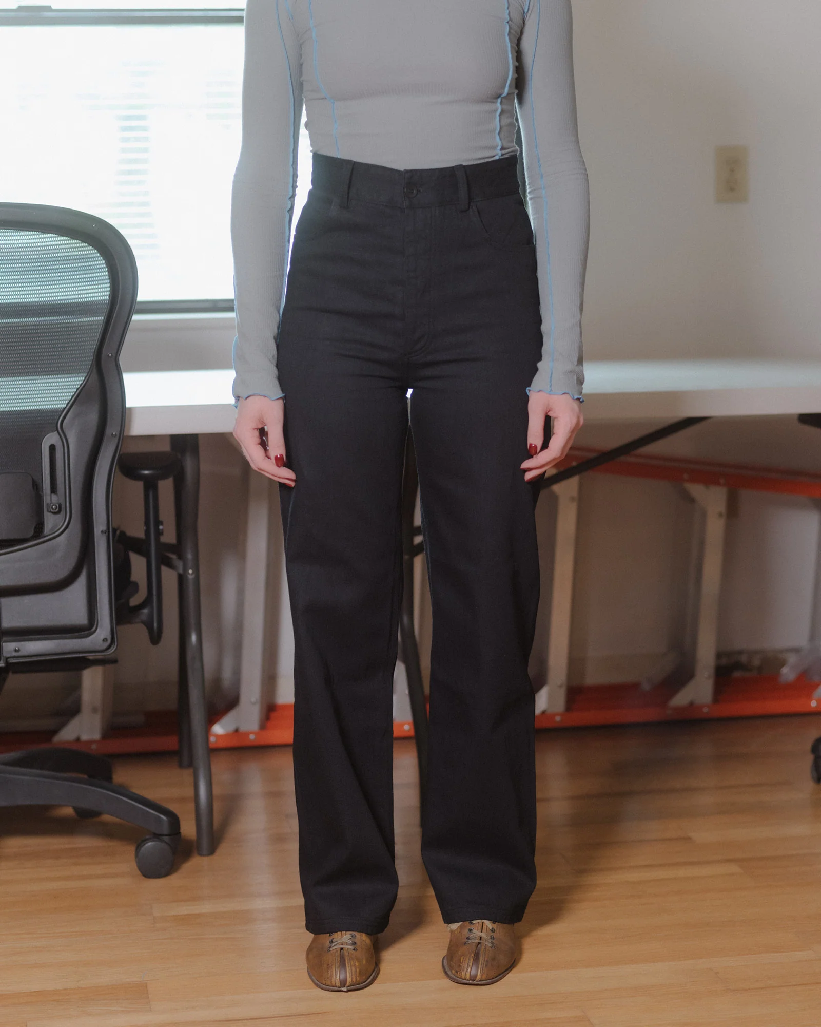 BASERANGE France Navarro trousers BAS-TRNA-DE-SP25-Black - Image 9