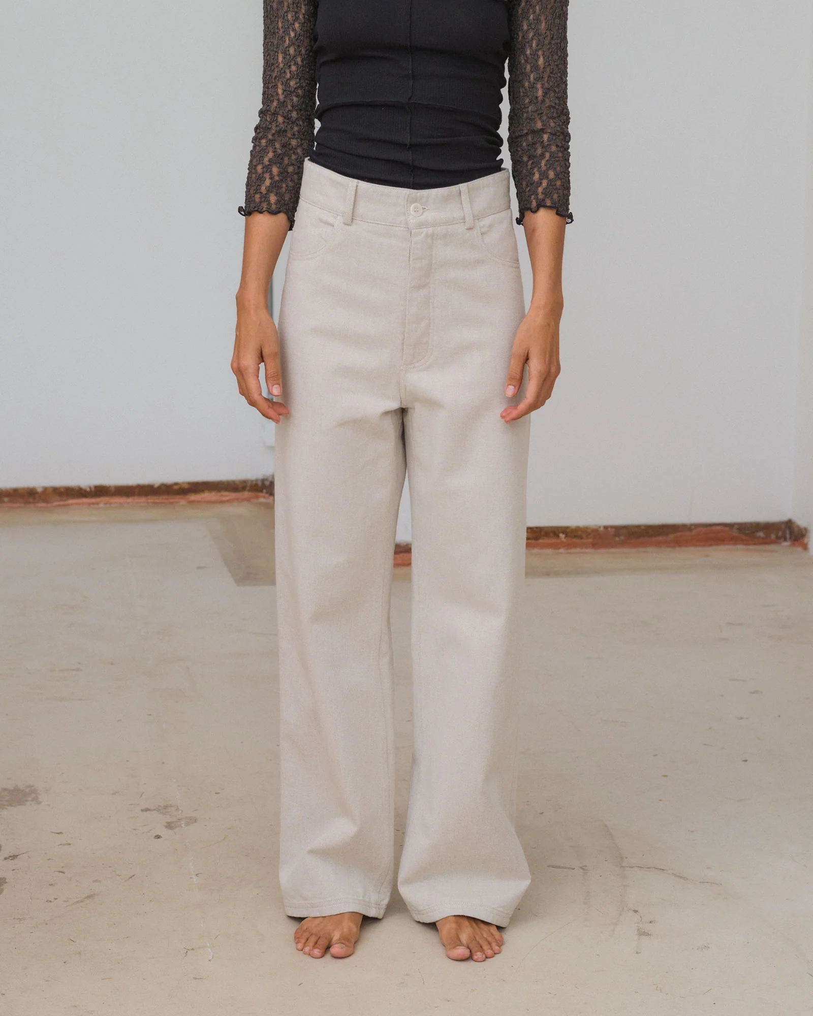 BASERANGE France Navarro trousers BAS-TRNA-DE-SU25-SAND (BROWN) - Image 8