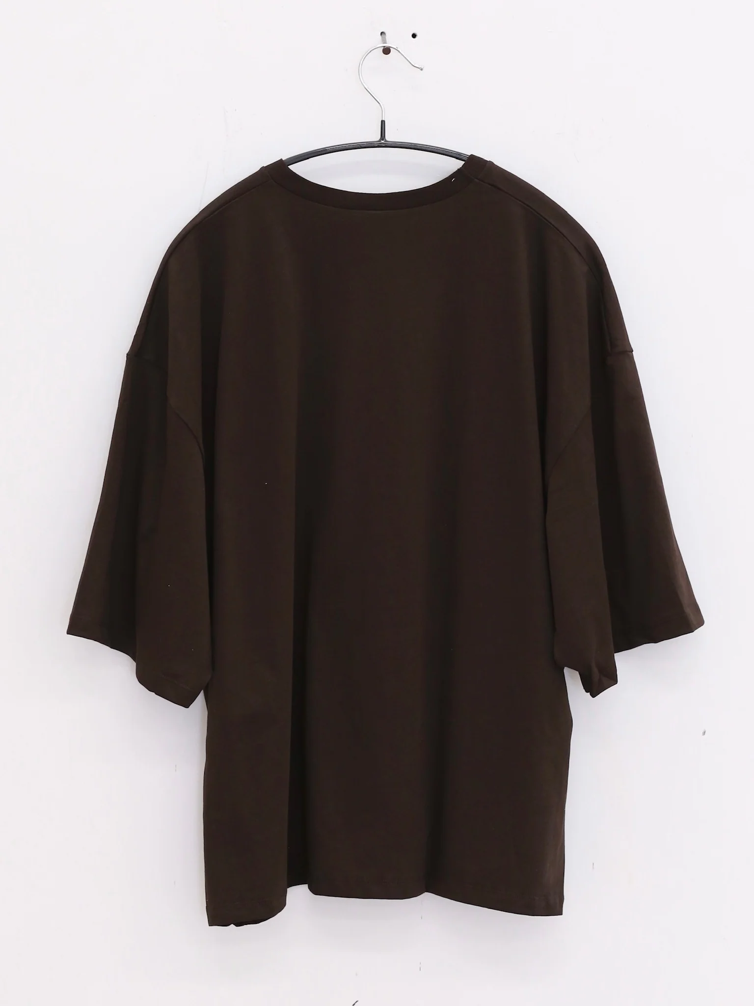 BASERANGE France organic cotton loose round neck short-sleeved T-shirt BAS-TOPI-RC-SU25-FOVEA - Image 9